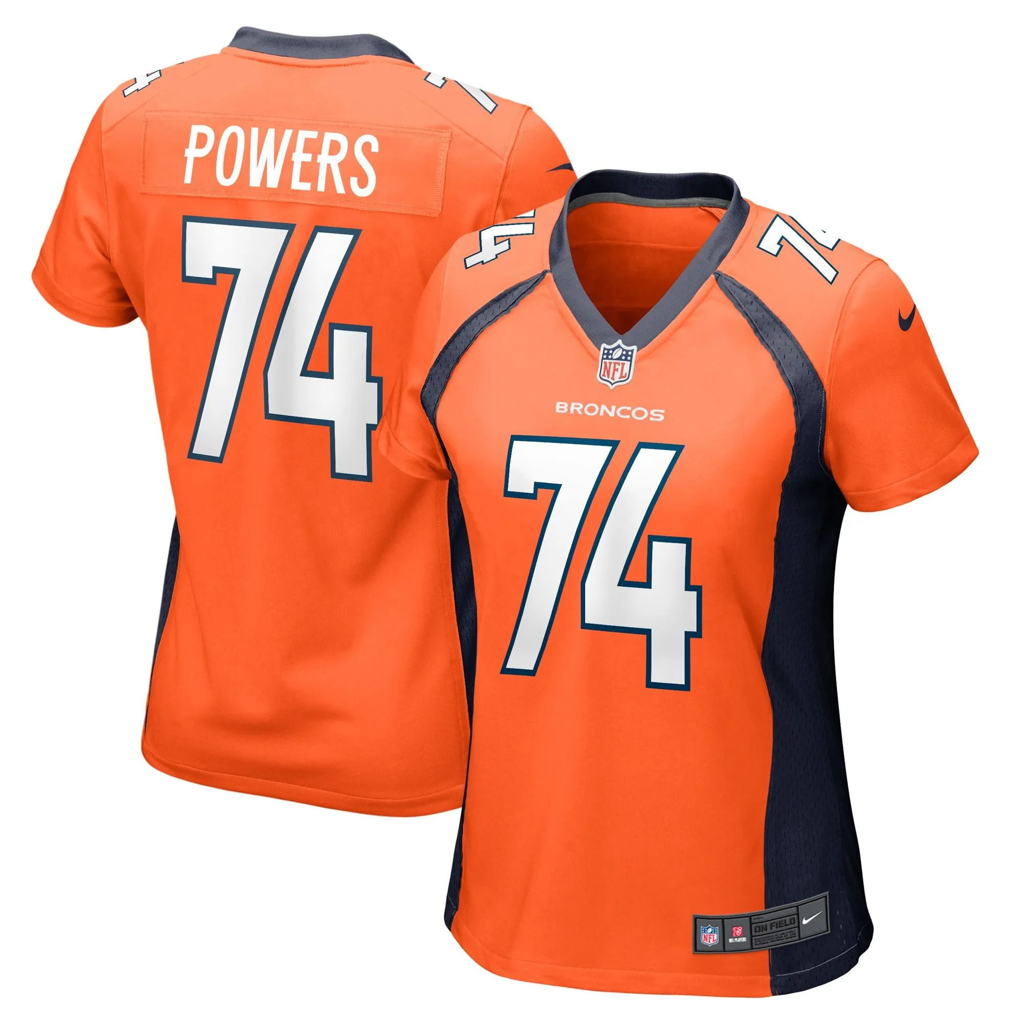 Ben Powers Denver Broncos  Women's Game Player Jersey - Orange