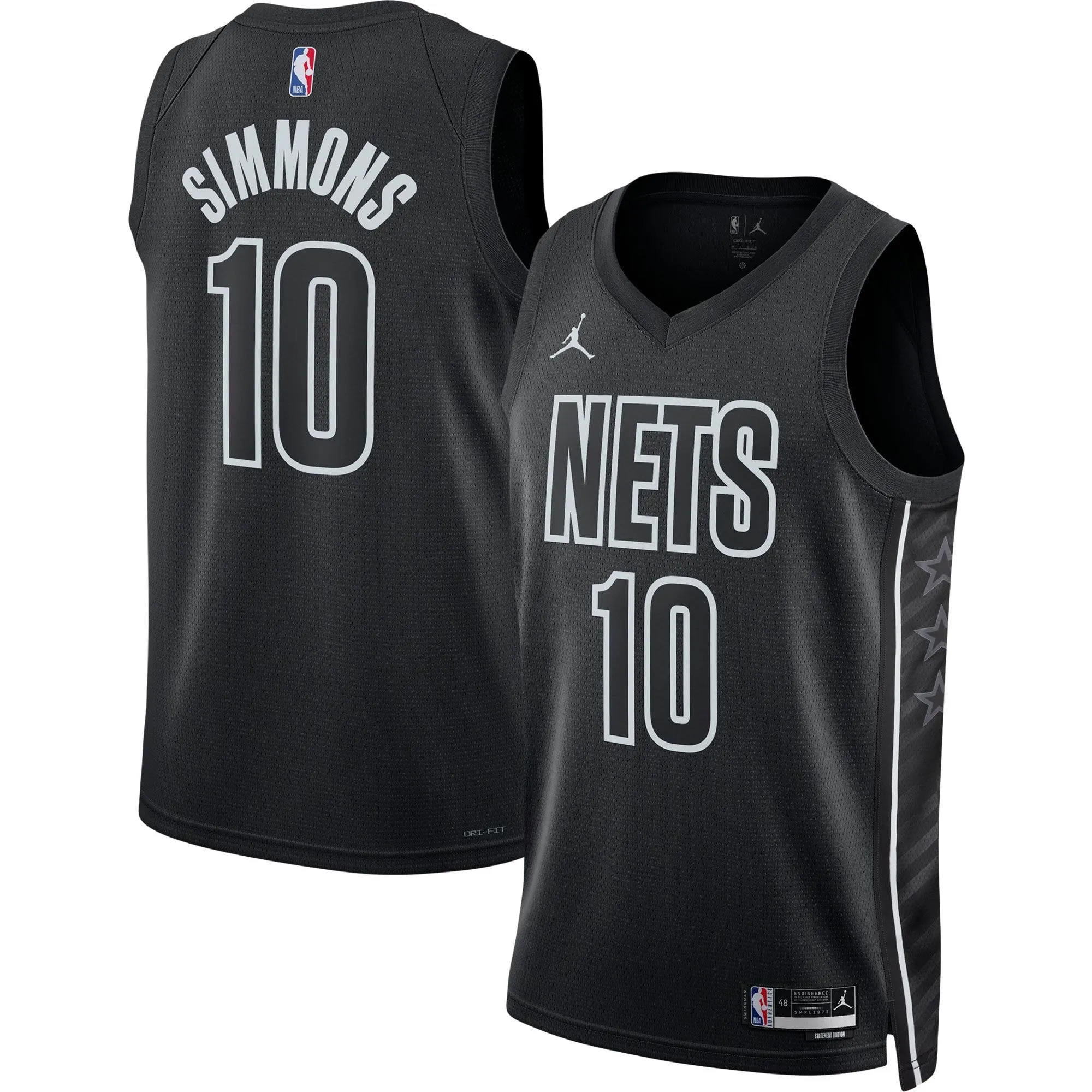 Ben Simmons Brooklyn Nets Jordan Brand Unisex Swingman Jersey - Statement Edition - Black