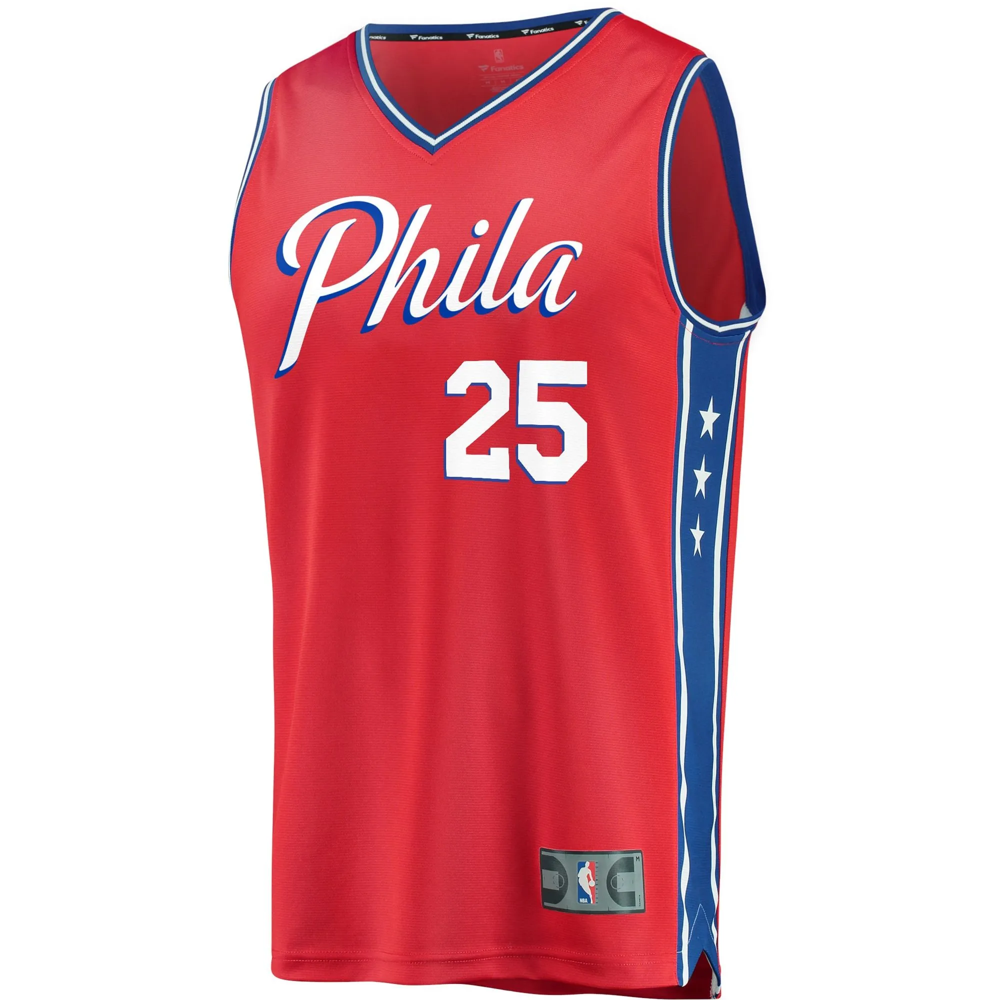 Ben Simmons Philadelphia 76ers Fanatics Branded Youth Fast Break Replica Player Team Jersey - Statement Edition - Red