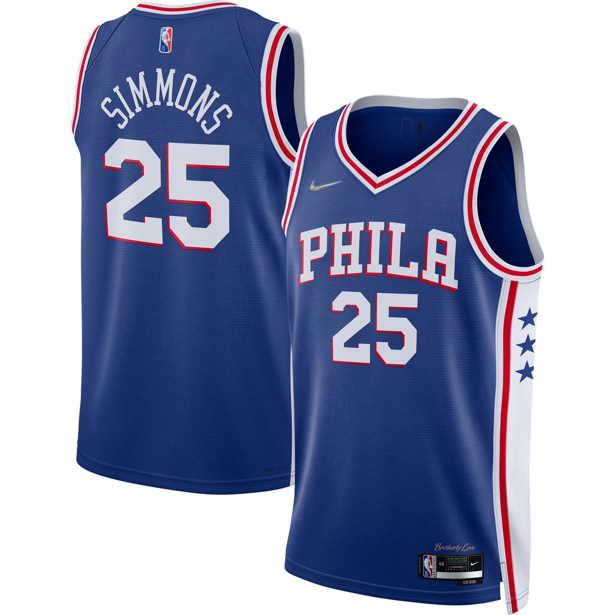 Ben Simmons Philadelphia 76ers  2021/22 Diamond Swingman Jersey - Icon Edition - Royal