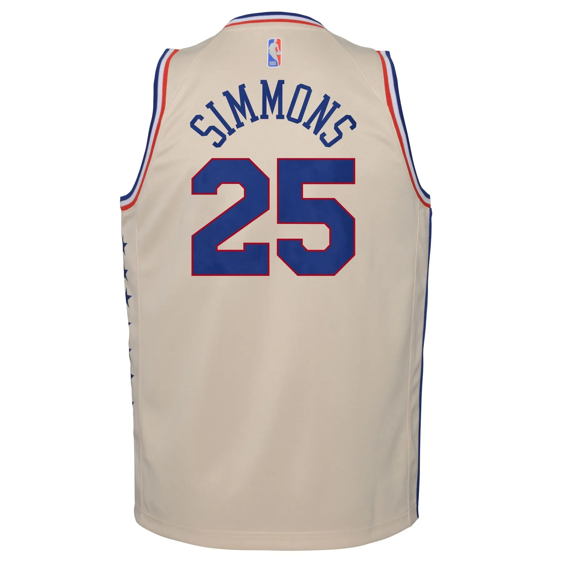 Ben Simmons Philadelphia 76ers  Youth 2020/21 Swingman Player Jersey Cream - Earned Edition