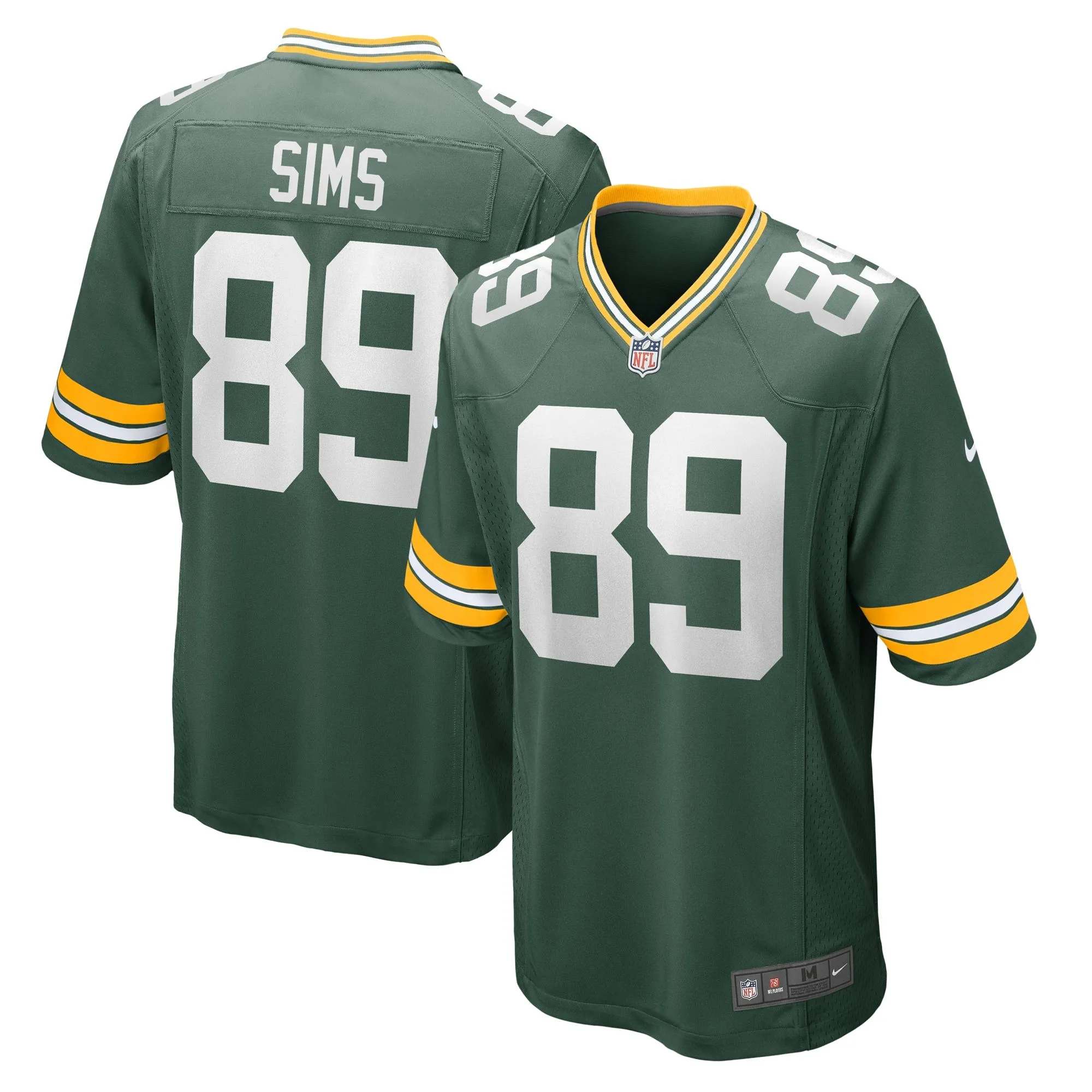 Ben Sims Green Bay Packers  Team Game Jersey -  Green