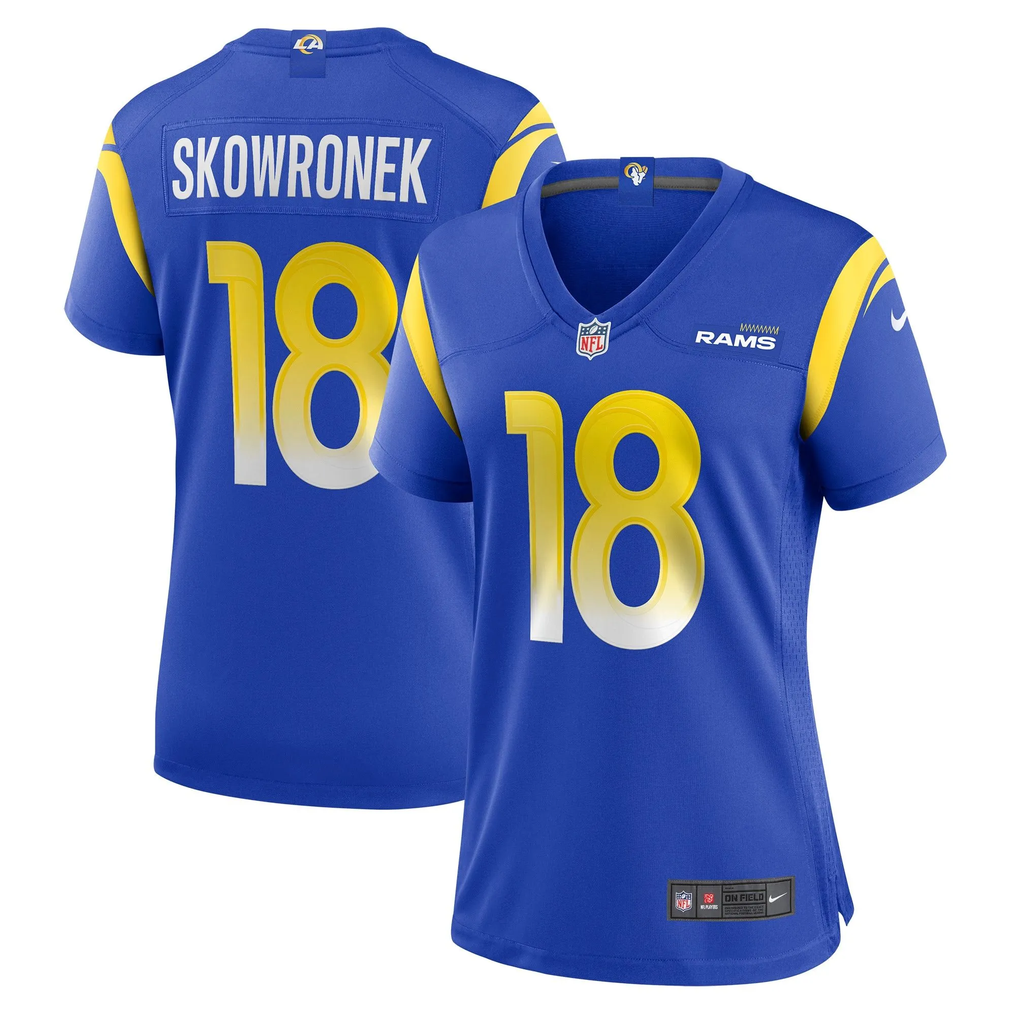 Ben Skowronek Los Angeles Rams  Women's Game Jersey - Royal