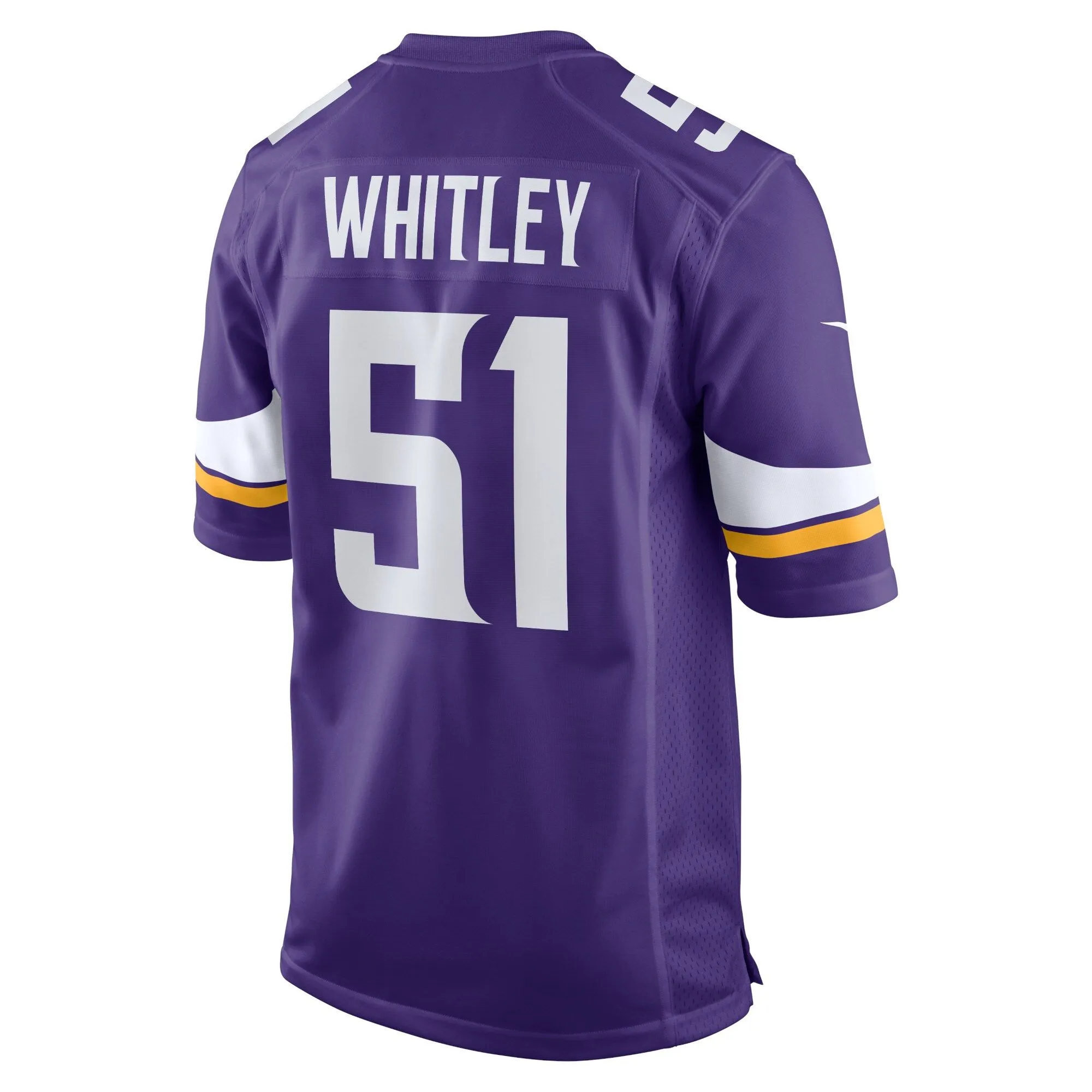 Benton Whitley Minnesota Vikings  Home Game Player Jersey - Purple