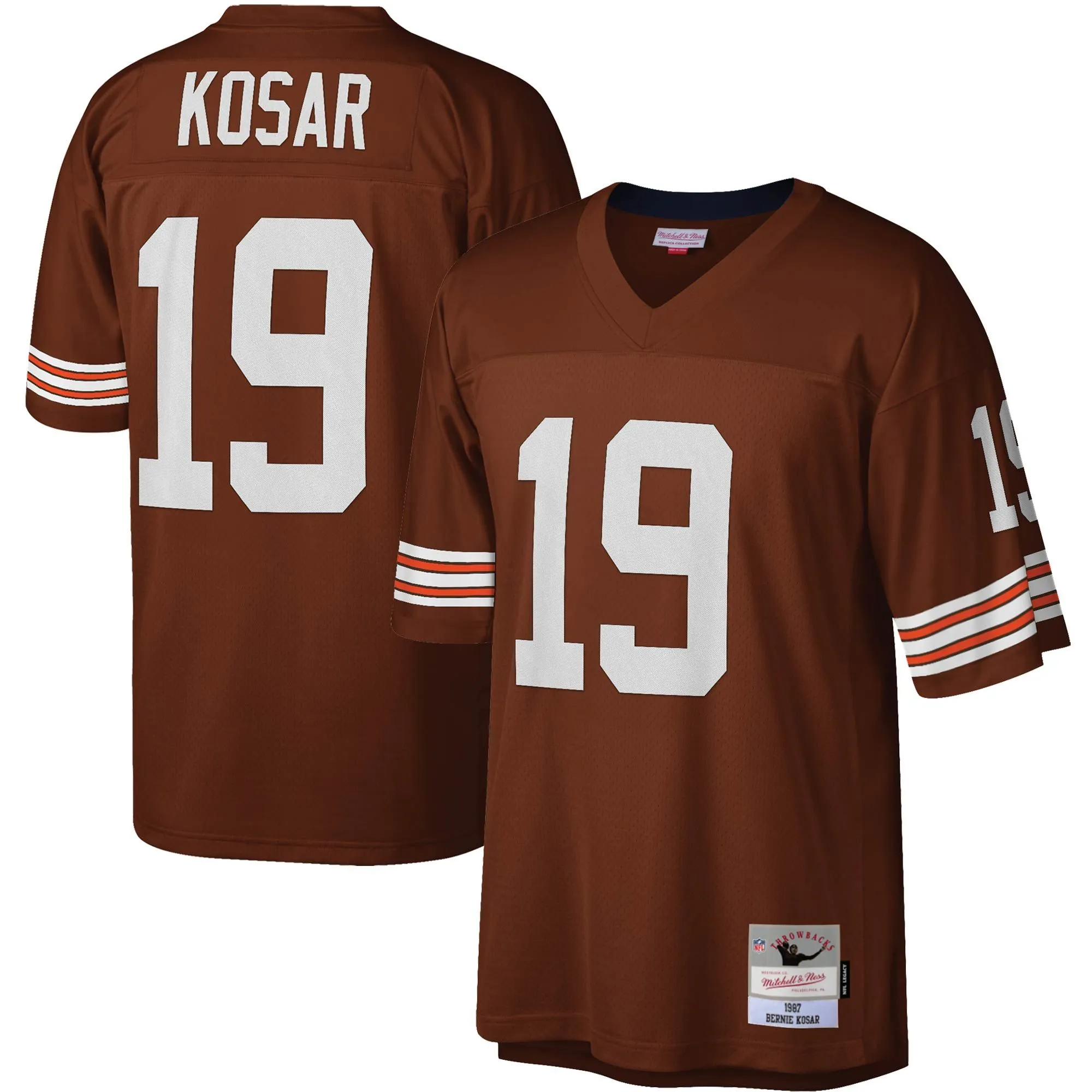 Bernie Kosar Cleveland Browns Mitchell & Ness Legacy Replica Jersey - Brown