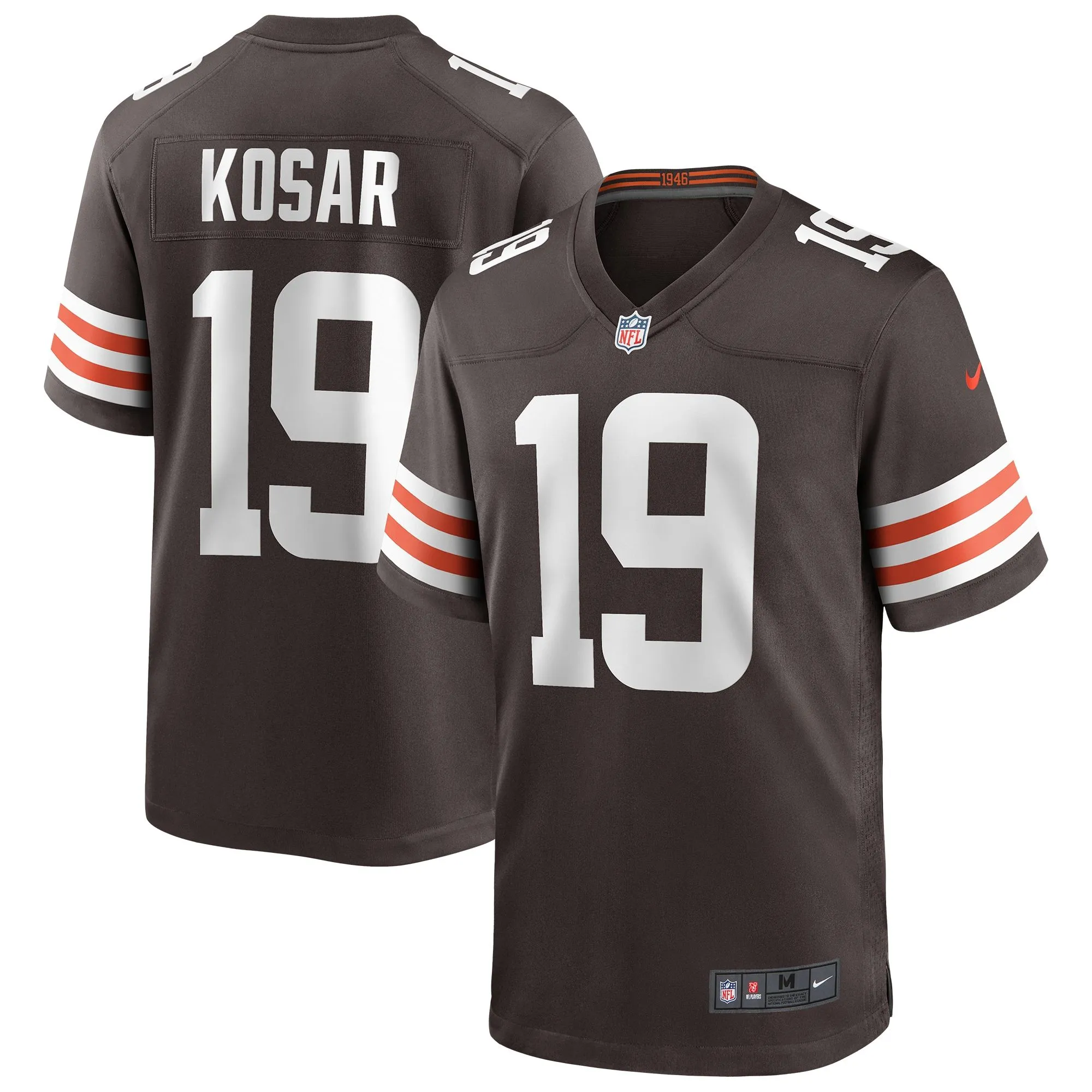 Bernie Kosar Cleveland Browns  Game Retired Player Jersey - Brown