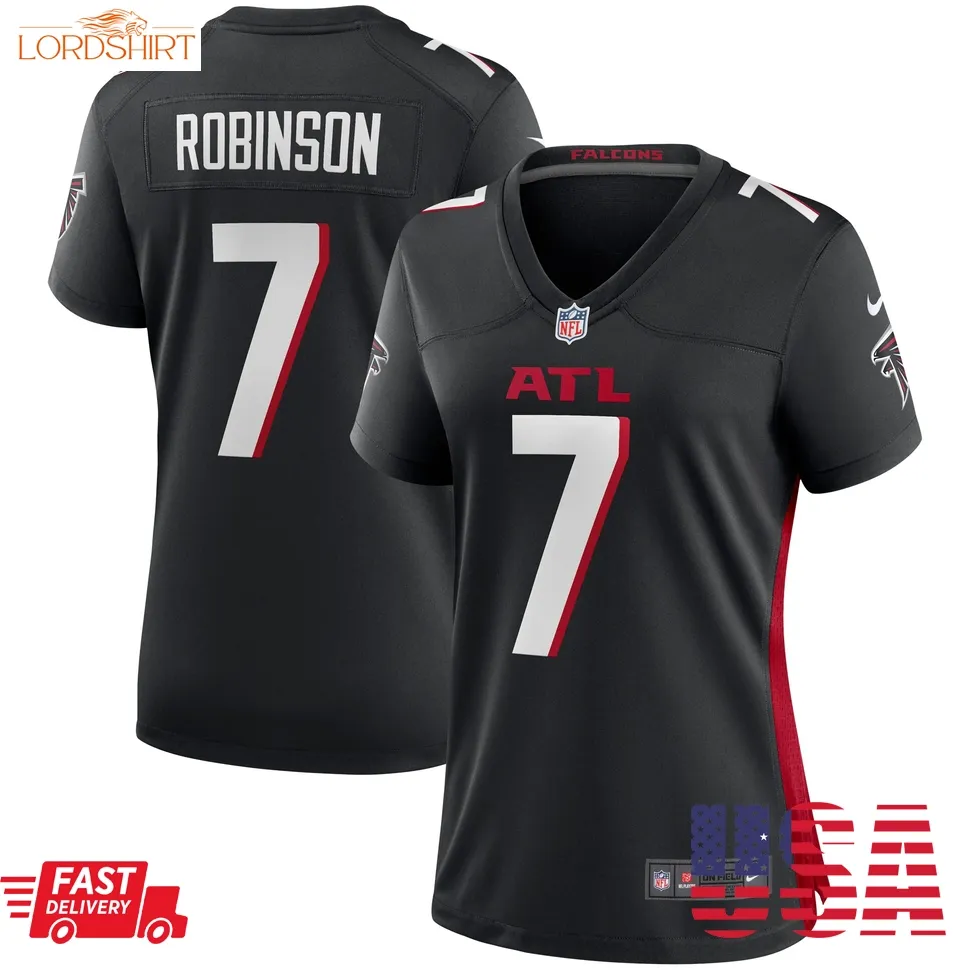 Bijan Robinson Atlanta Falcons  Women's Player Jersey   Black