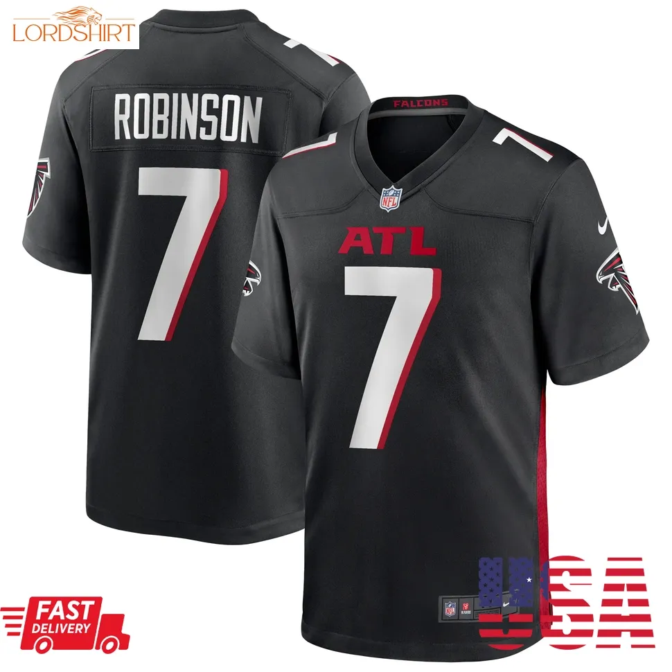 Bijan Robinson Atlanta Falcons  Youth Game Jersey   Black