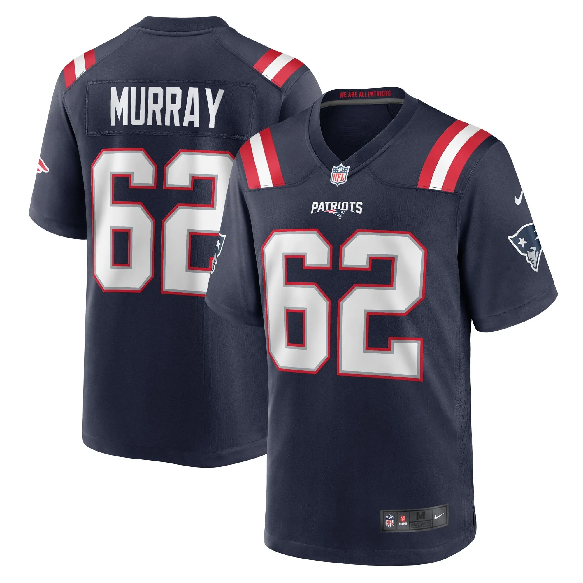 Bill Murray New England Patriots  Game Player Jersey - Navy