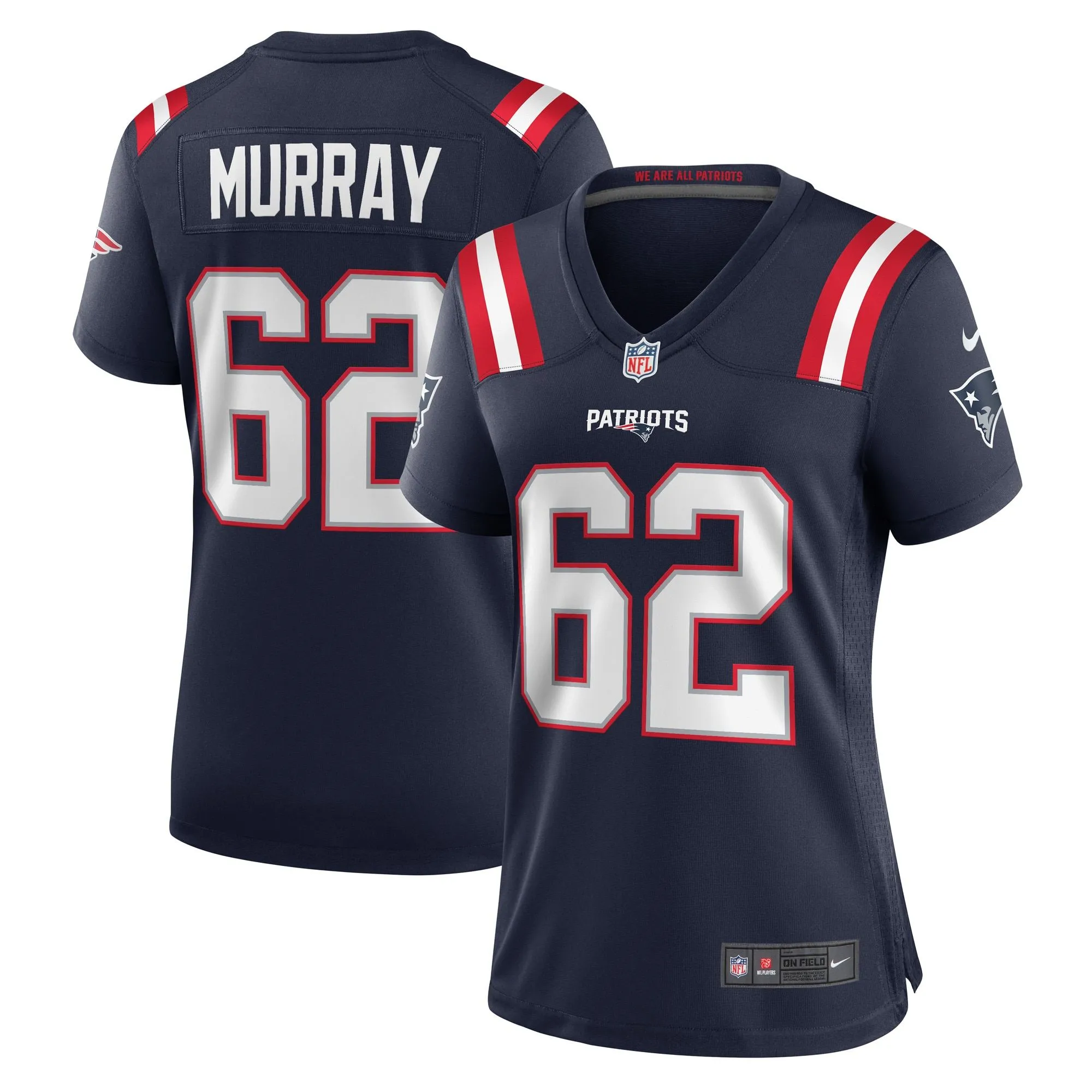 Bill Murray New England Patriots  Women's Game Player Jersey - Navy