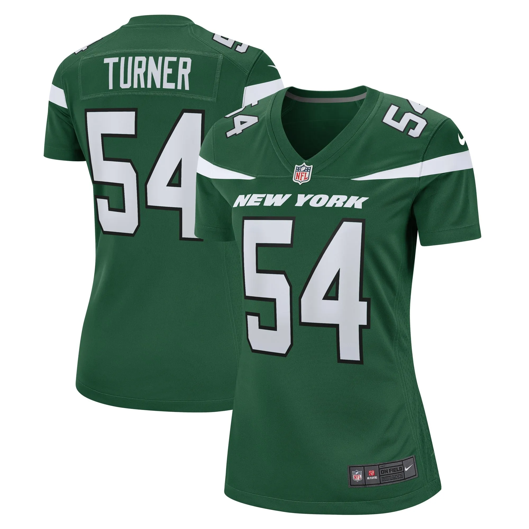 Billy Turner New York Jets  Women's  Game Jersey - Gotham Green