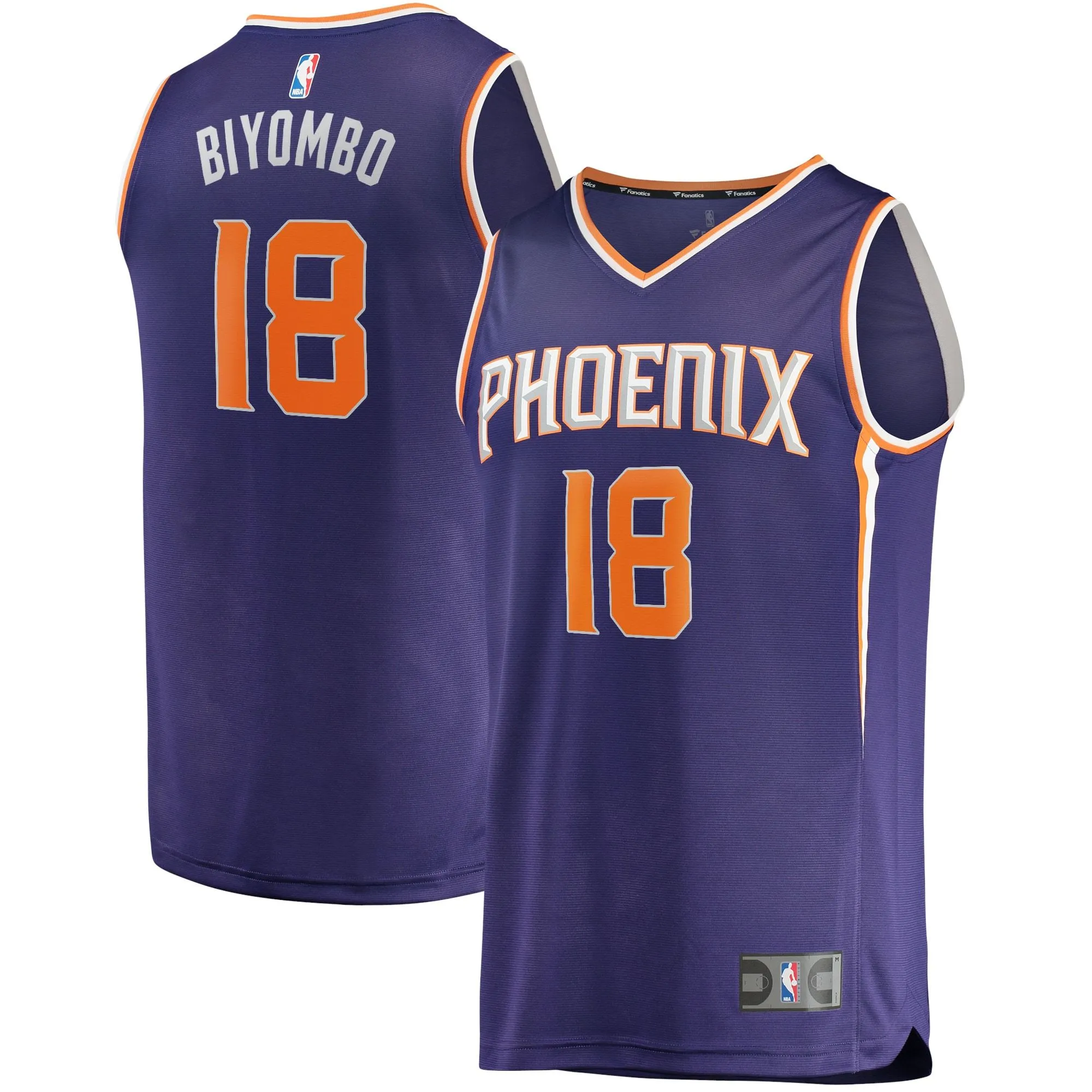 Bismack Biyombo Phoenix Suns Fanatics Branded Fast Break Replica Jersey - Icon Edition - Purple