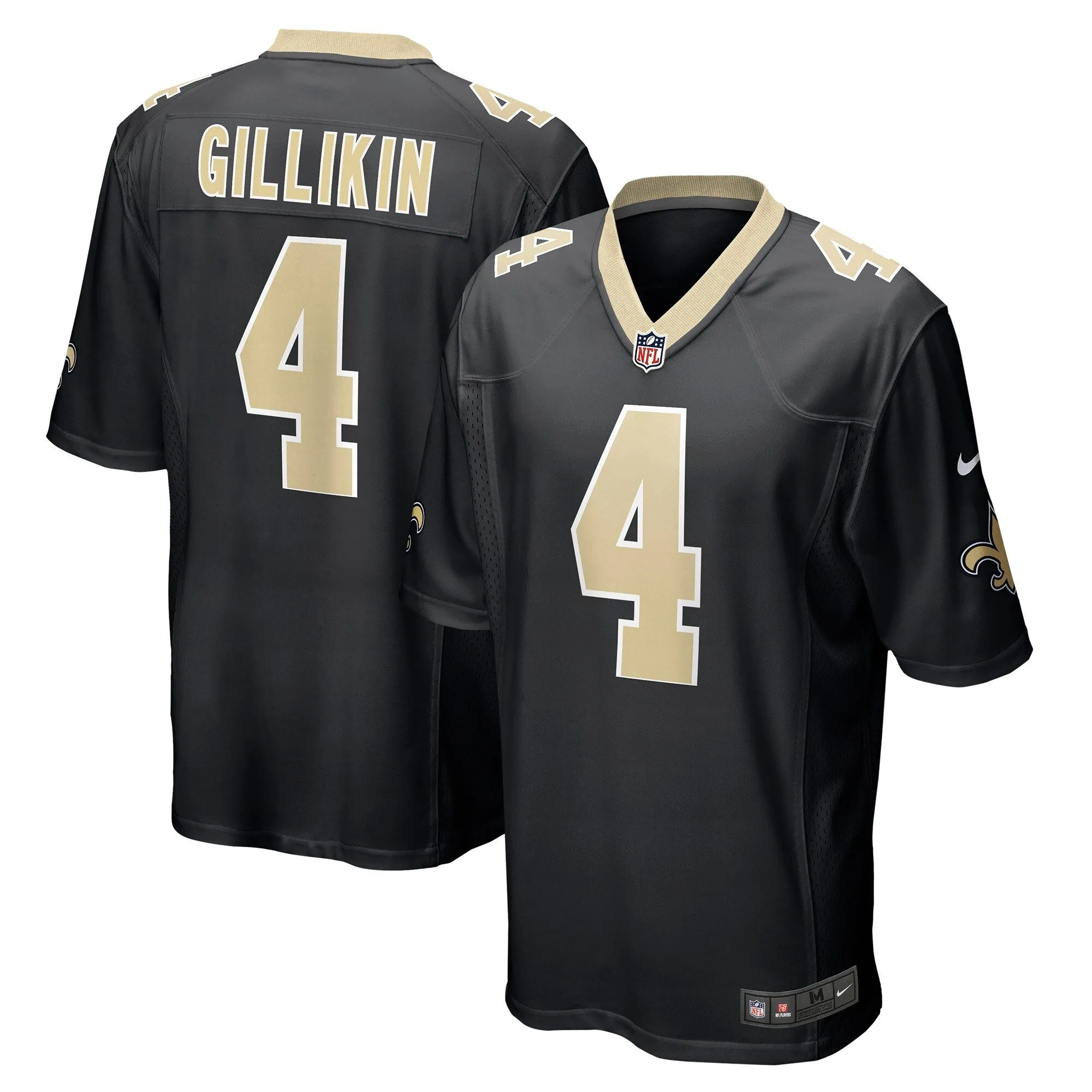 Blake Gilikin New Orleans Saints  Game Player Jersey - Black