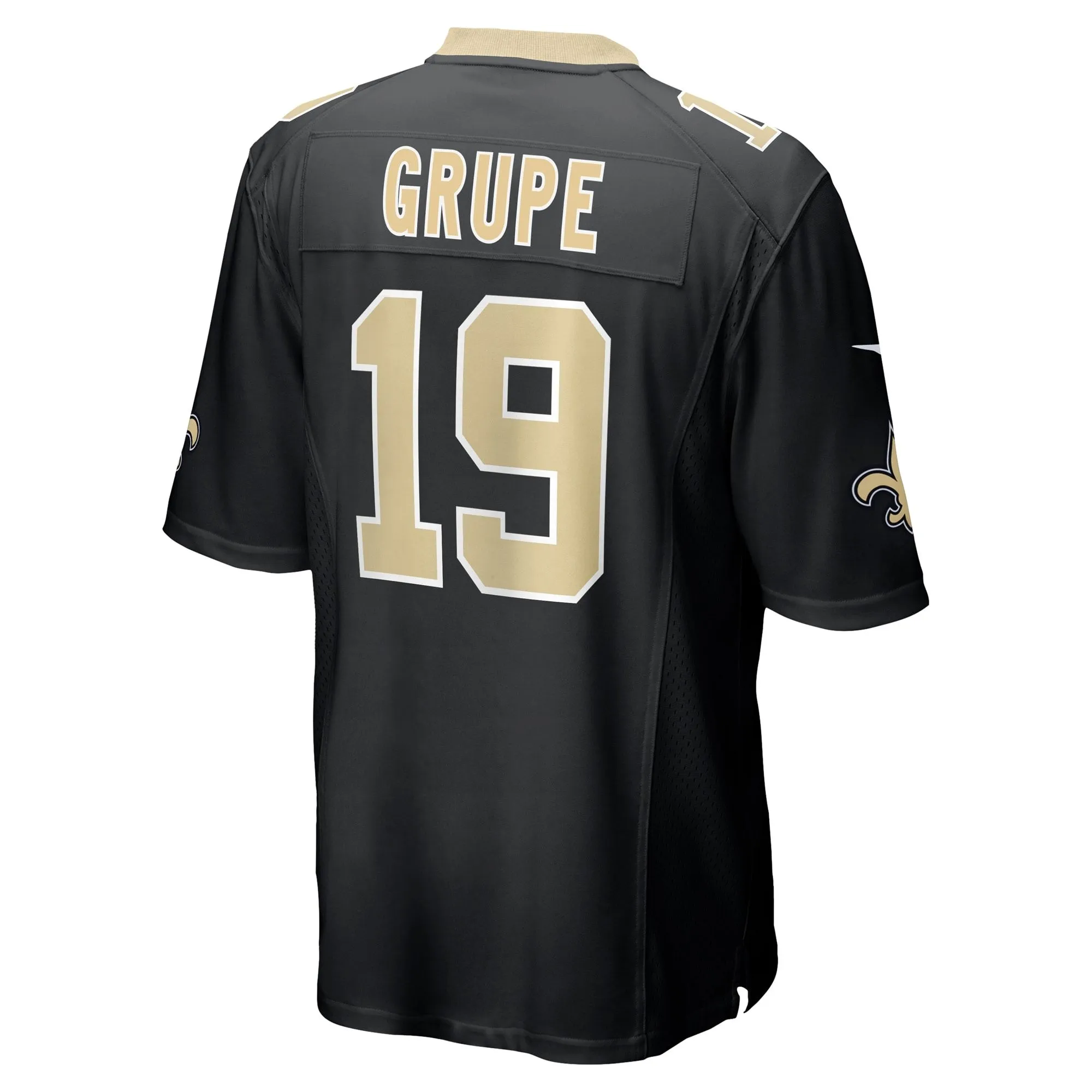 Blake Grupe New Orleans Saints  Team Game Jersey -  Black