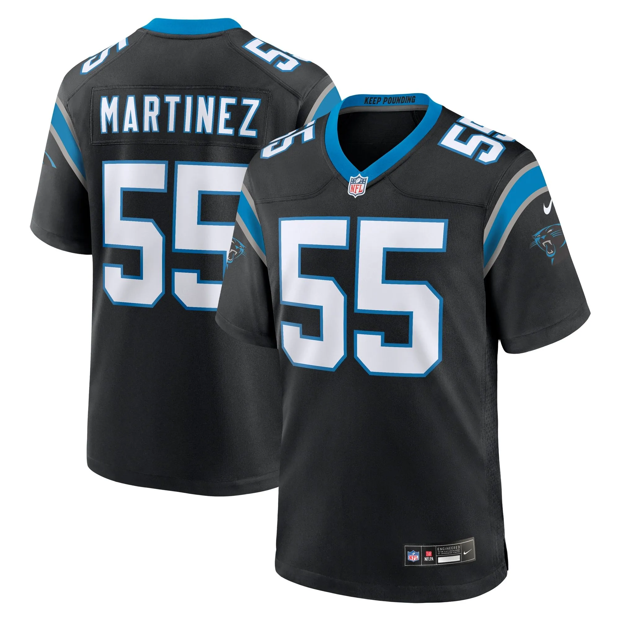 Blake Martinez Carolina Panthers   Game Jersey -  Black