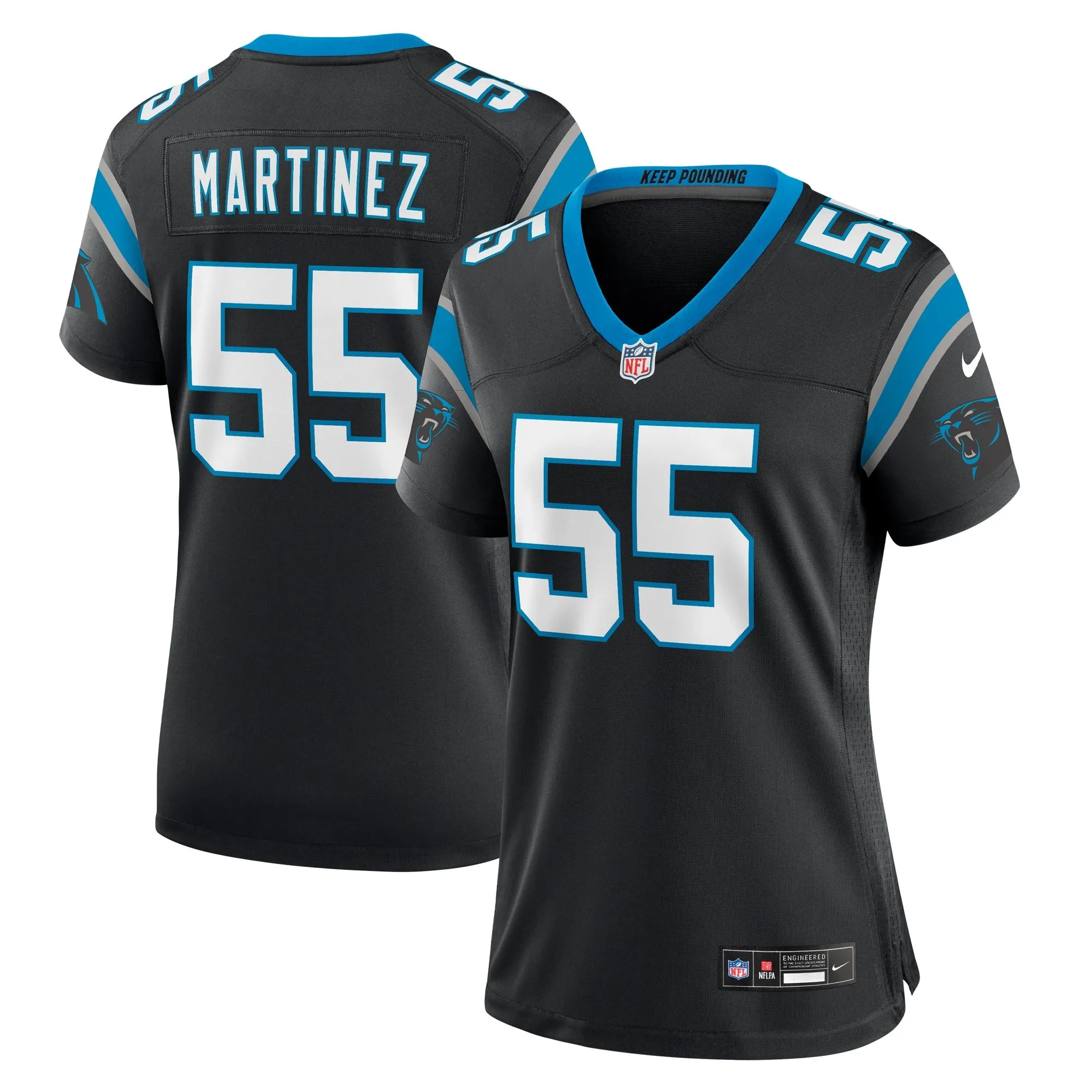 Blake Martinez Carolina Panthers  Women's  Game Jersey -  Black