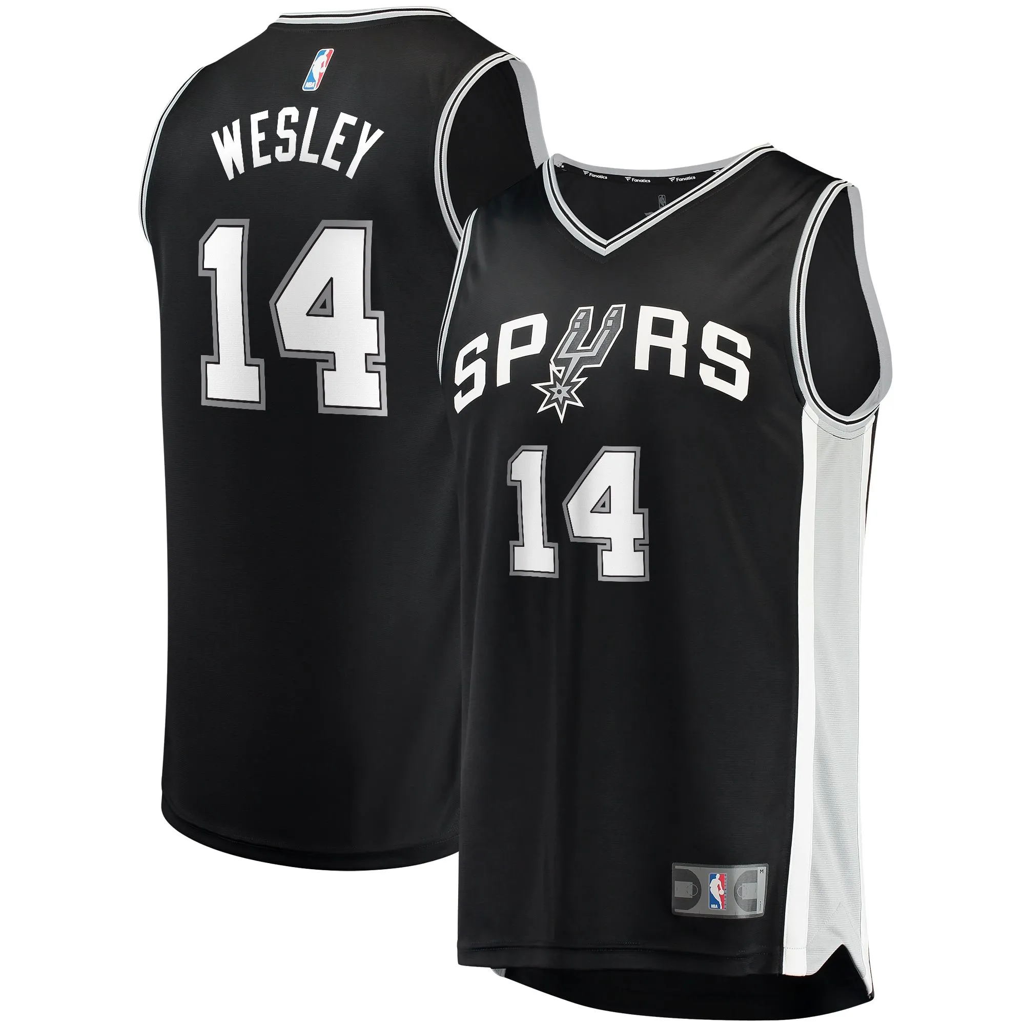 Blake Wesley San Antonio Spurs Fanatics Branded Fast Break Replica Player Jersey - Icon Edition - Black