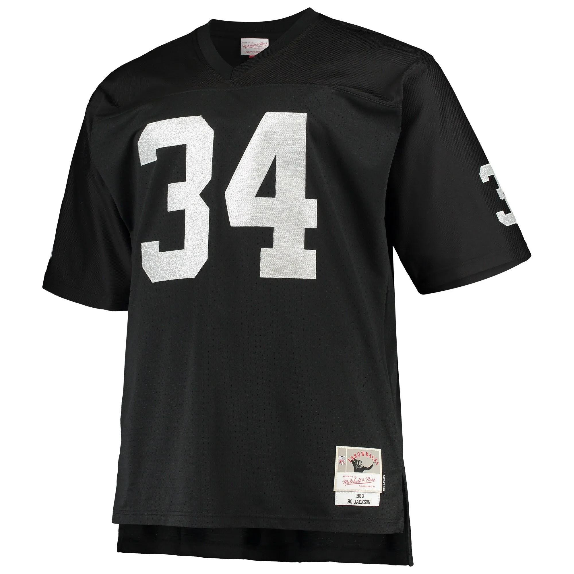 Bo Jackson Las Vegas Raiders Mitchell & Ness Big & Tall 1988 Retired Player Replica Jersey - Black