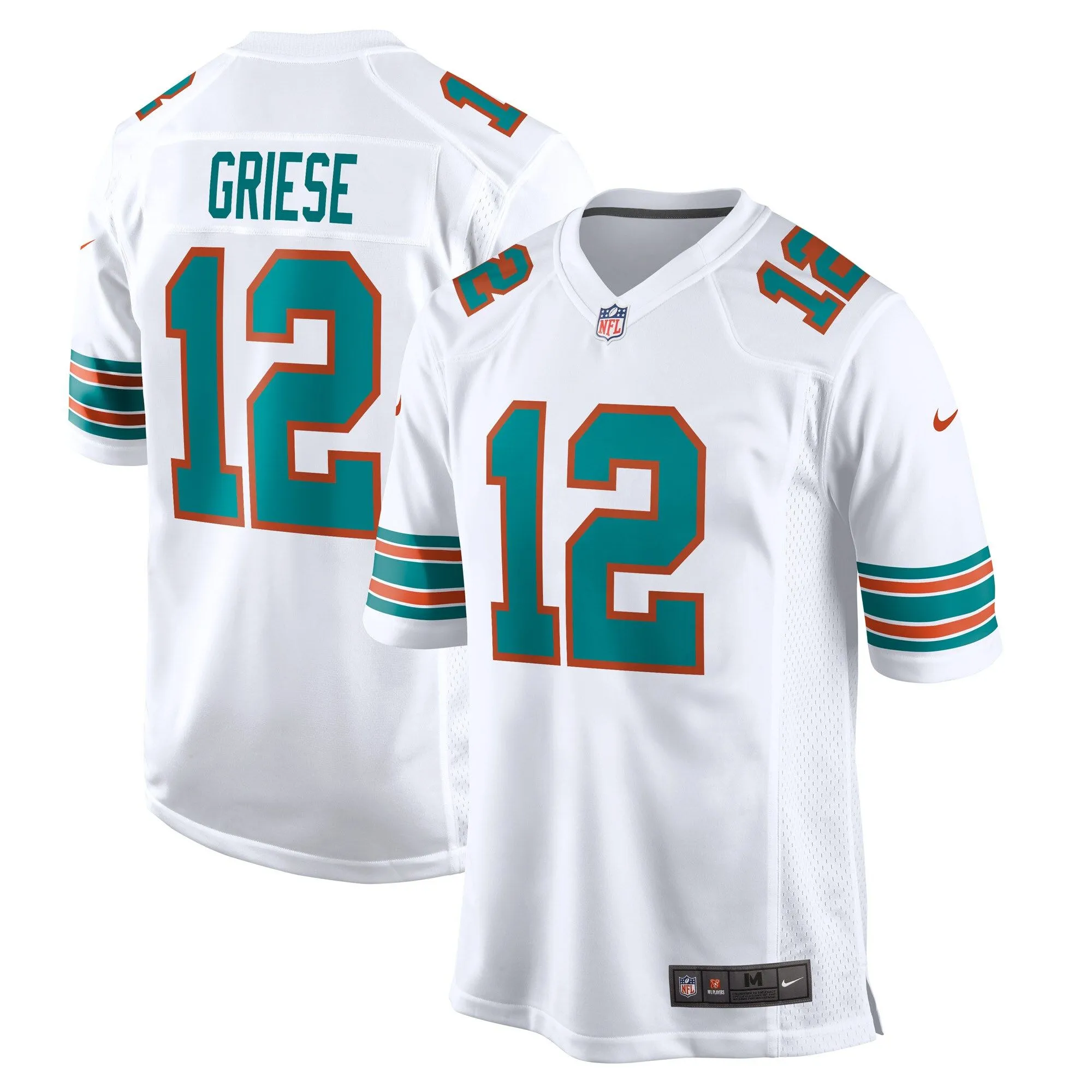 Bob Griese Miami Dolphins  Retired Player Jersey - White