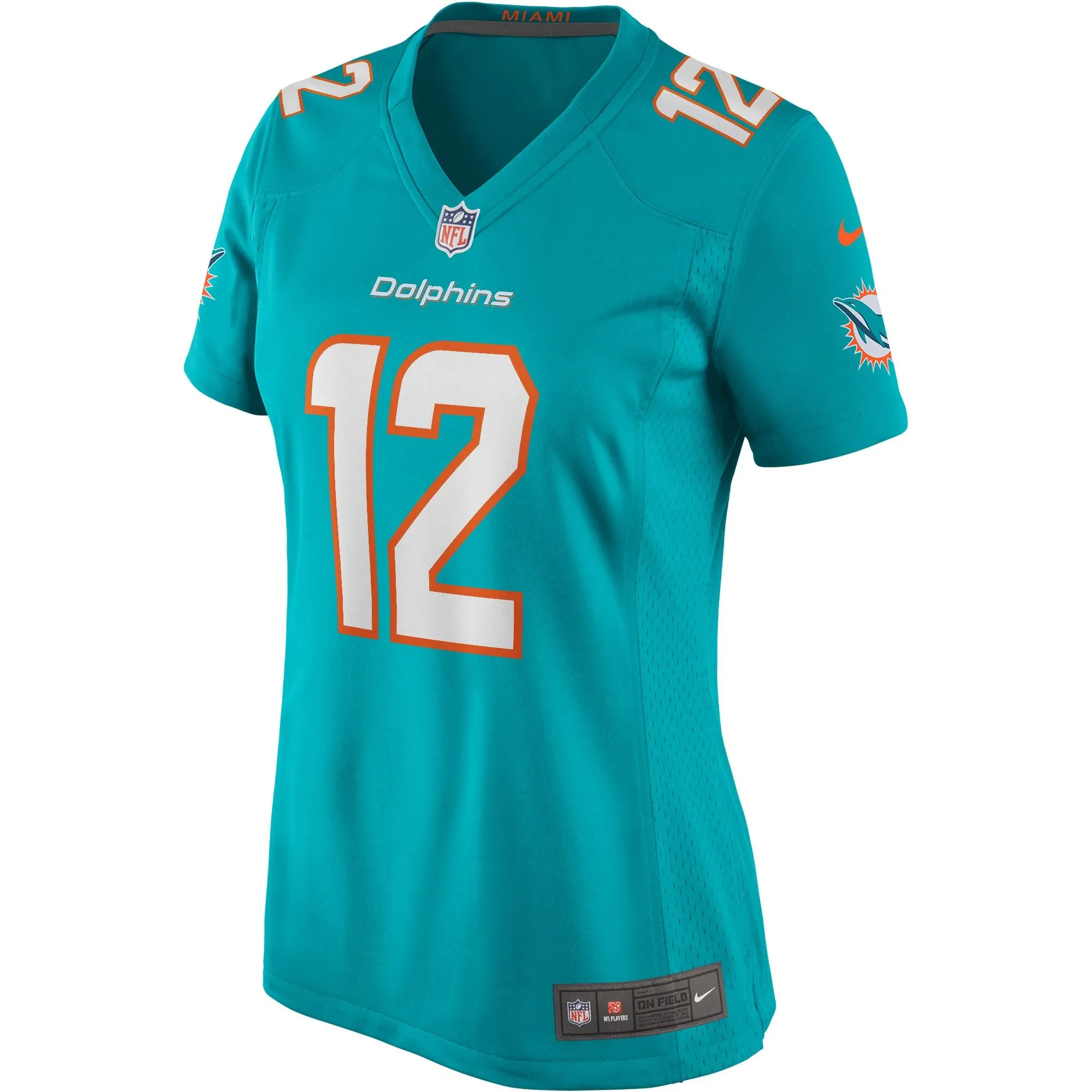 Bob Griese Miami Dolphins  Women's Game Retired Player Jersey - Aqua