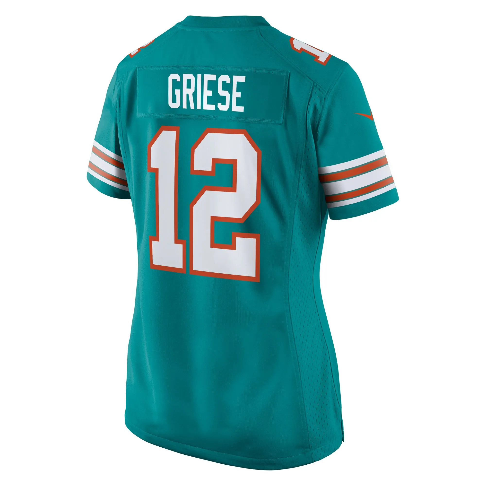 Bob Griese Miami Dolphins  Women's Retired Player Jersey - Aqua