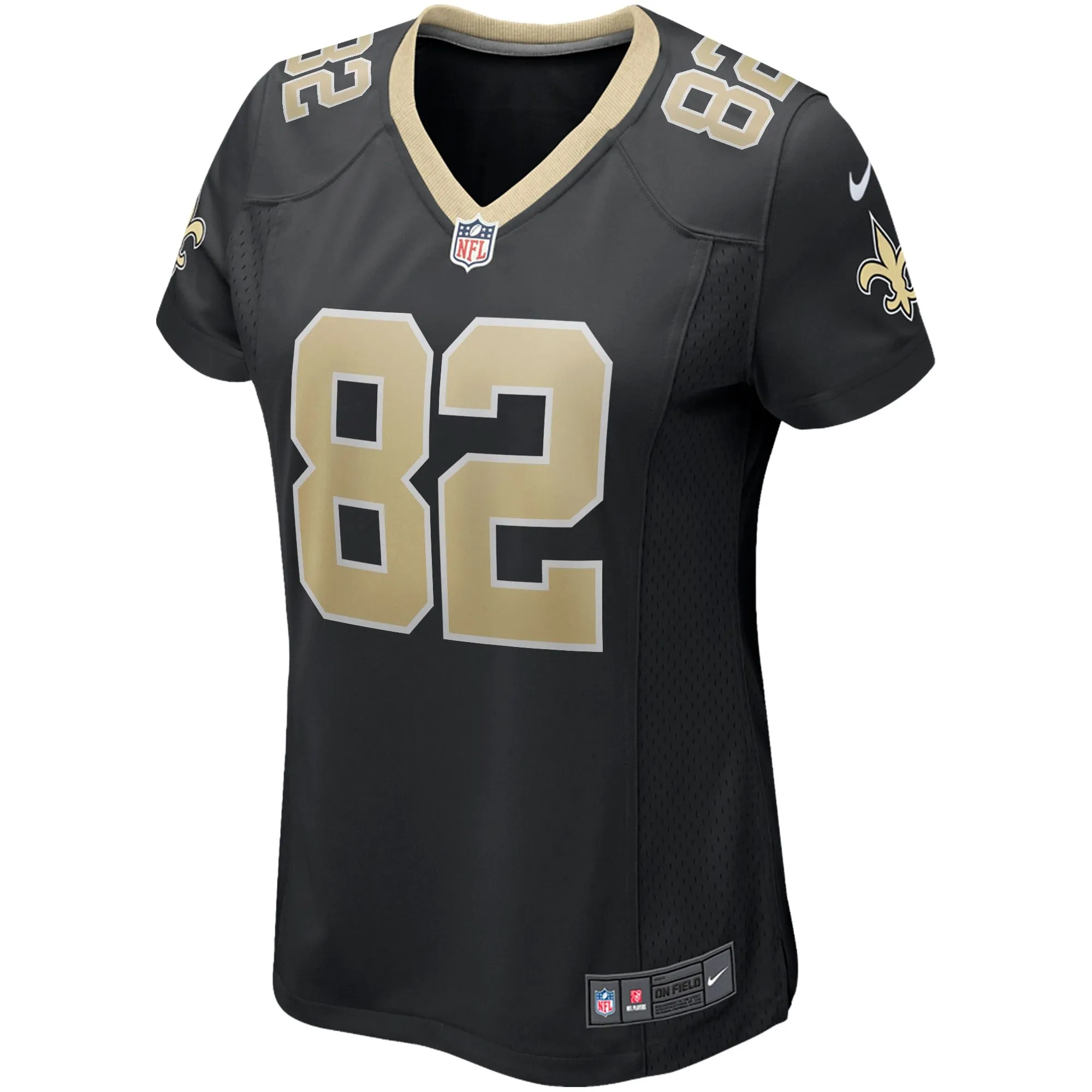 Bob Pollard New Orleans Saints  Women's Game Retired Player Jersey - Black