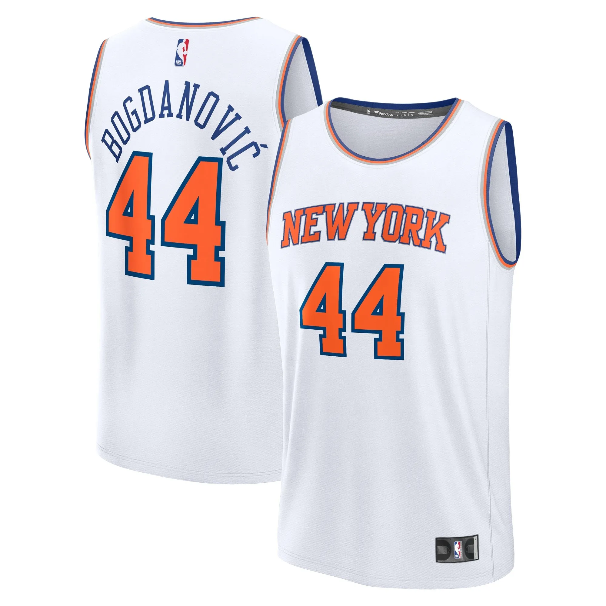 Bojan Bogdanovic New York Knicks Fanatics Branded Fast Break Player Jersey - Association Edition - White