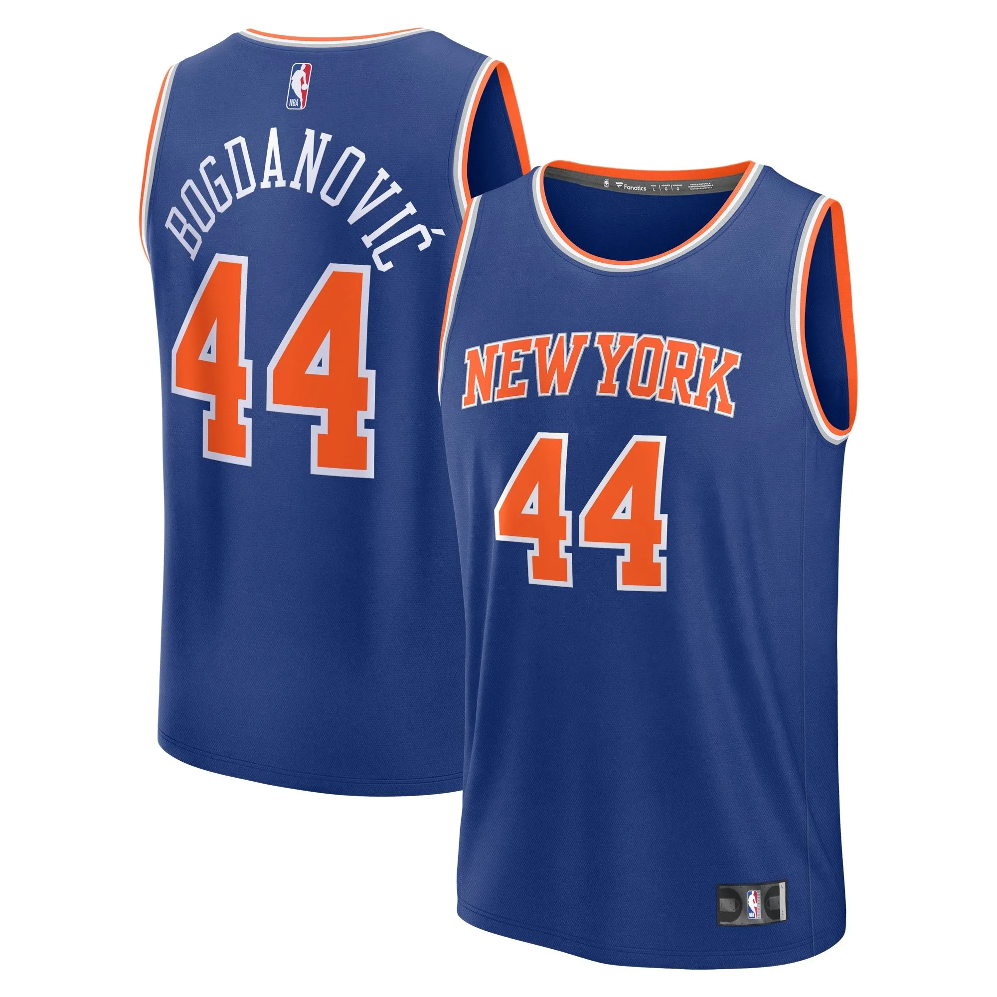 Bojan Bogdanovic New York Knicks Fanatics Branded Fast Break Player Jersey - Icon Edition - Royal