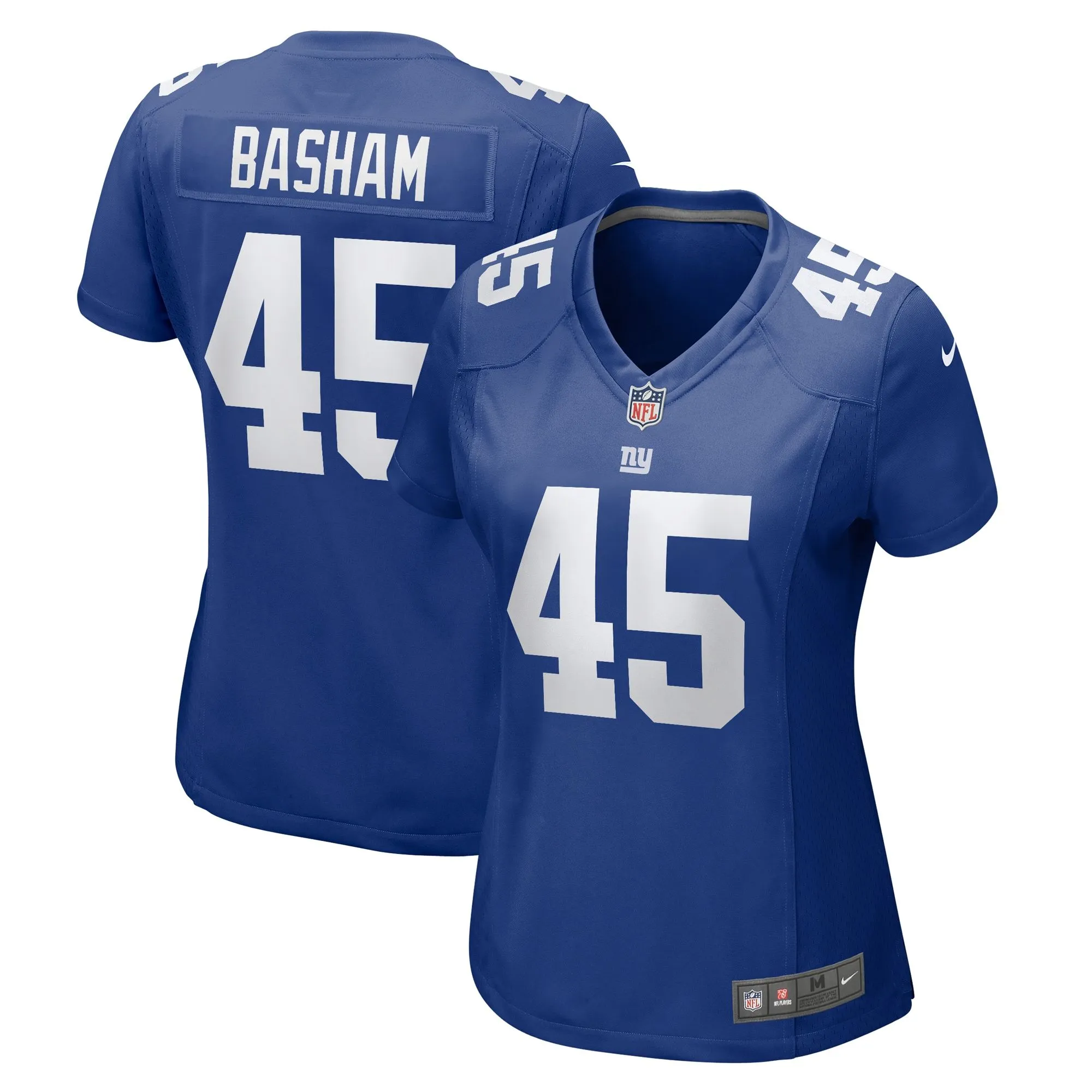 Boogie Basham New York Giants  Women's  Game Jersey -  Royal