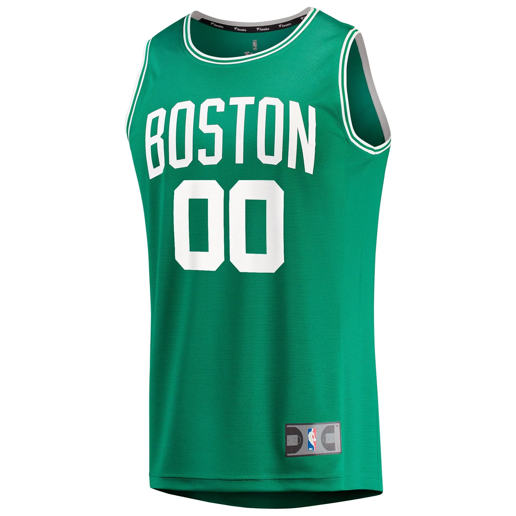 Boston Celtics Fanatics Branded Fast Break Custom Replica Jersey Kelly Green - Icon Edition