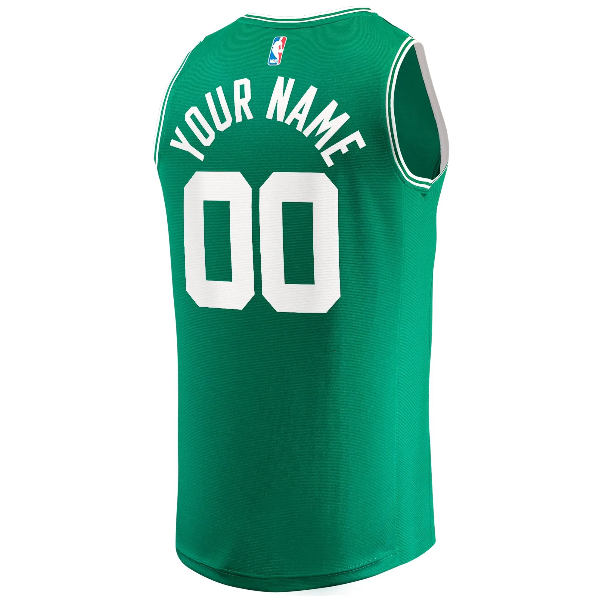 Boston Celtics Fanatics Branded Fast Break Custom Replica Jersey Kelly Green - Icon Edition