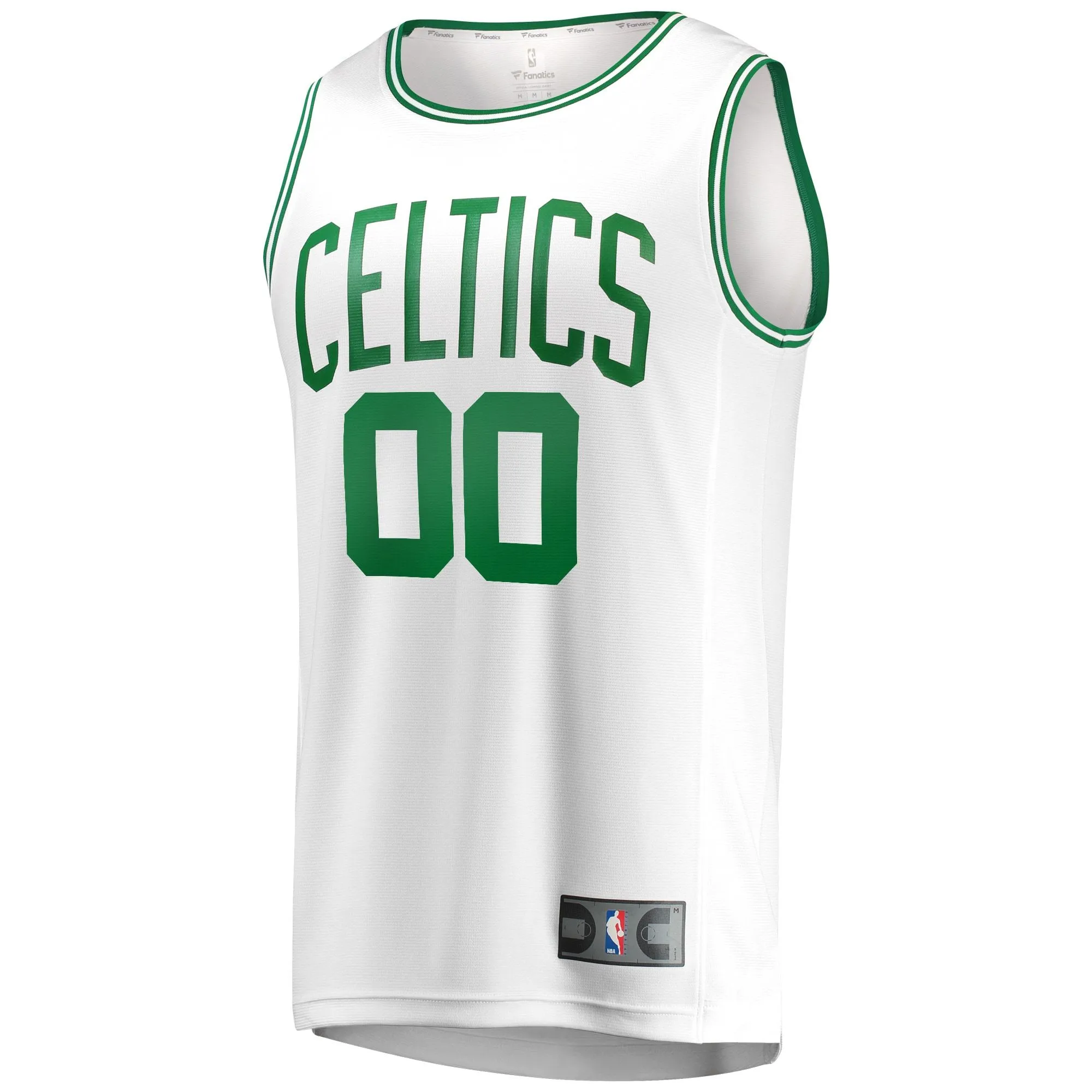 Boston Celtics Fanatics Branded Fast Break Replica Custom Jersey - Association Edition - White