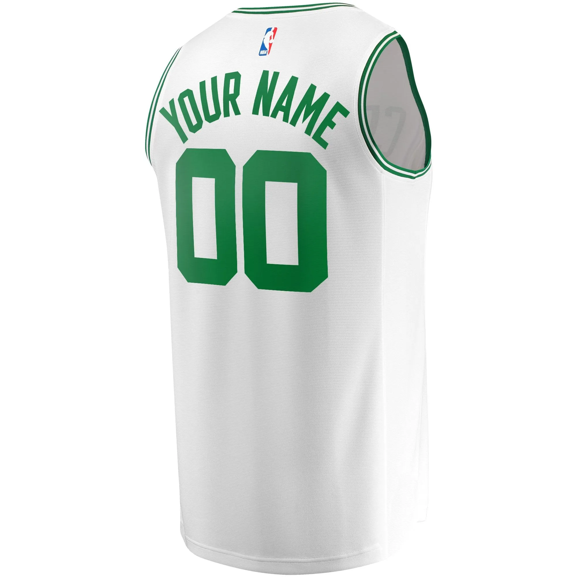 Boston Celtics Fanatics Branded Fast Break Replica Custom Jersey - Association Edition - White