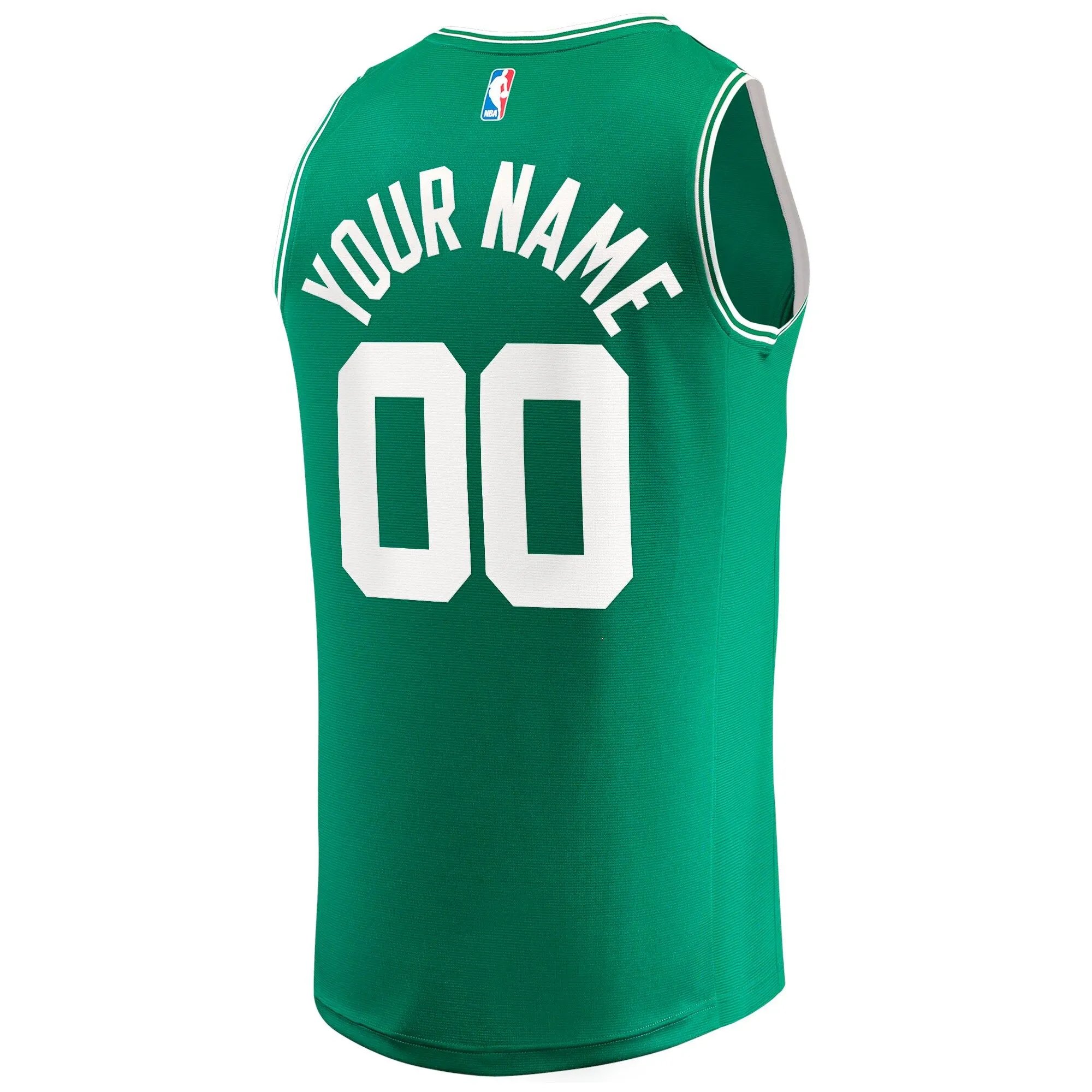 Boston Celtics Fanatics Branded Youth Fast Break Custom Jersey - Green - Icon Edition