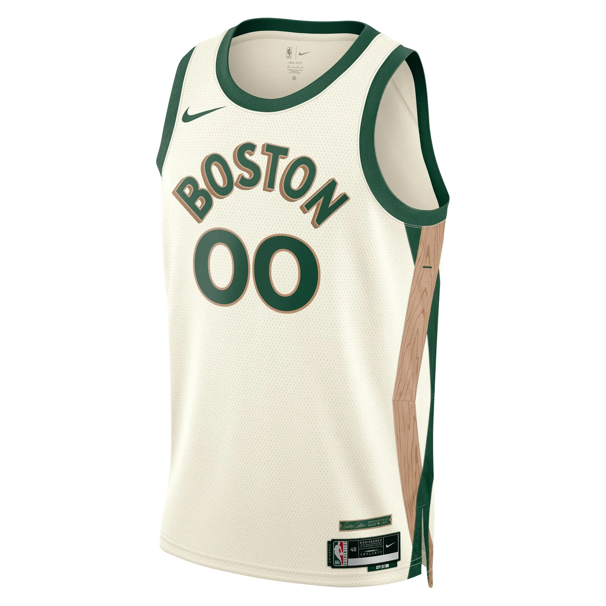 Boston Celtics  Unisex 2023/24 Custom Swingman Jersey - White - City Edition