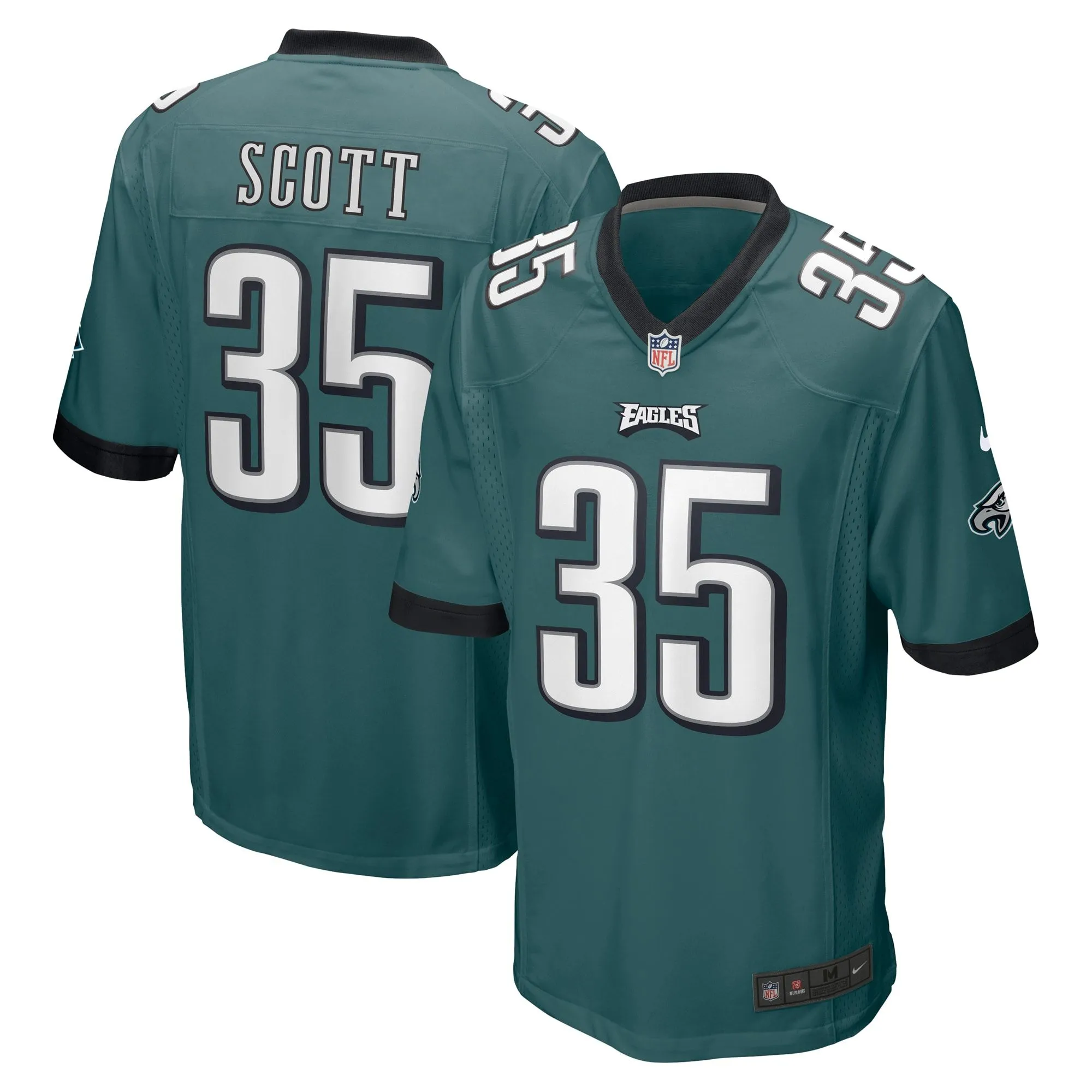 Boston Scott Philadelphia Eagles  Game Jersey - Midnight Green