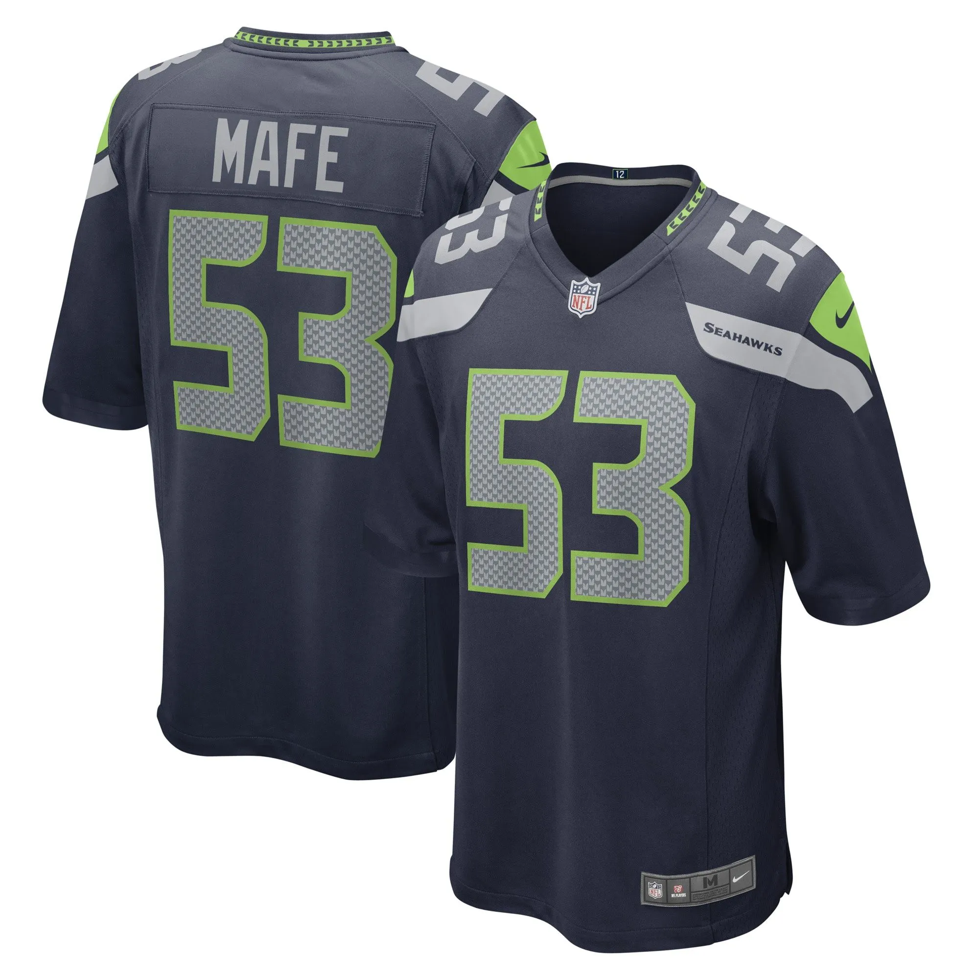 Boye Mafe Seattle Seahawks  Game Player Jersey - College Navy