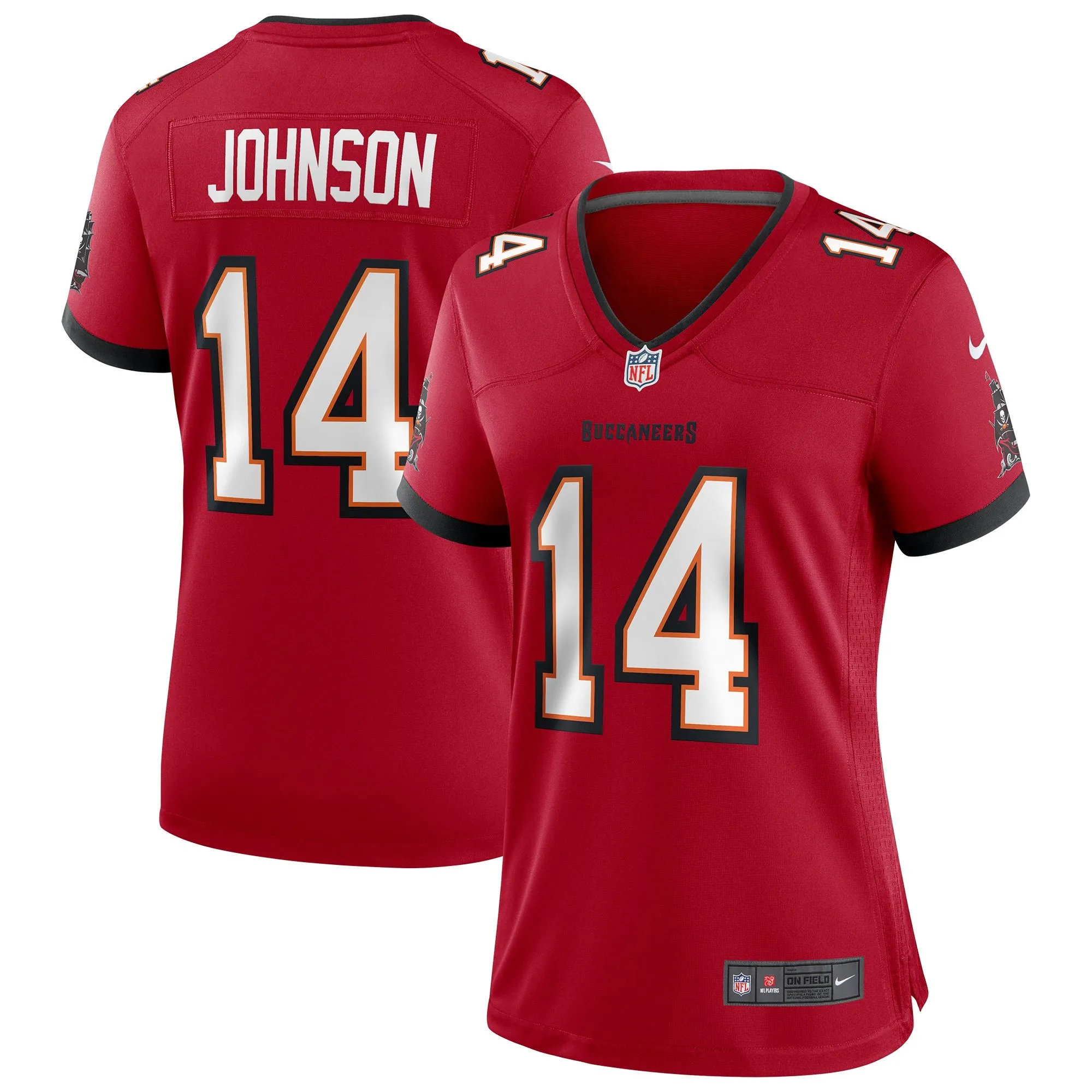 Brad Johnson Tampa Bay Buccaneers  Women's Game Retired Player Jersey - Red