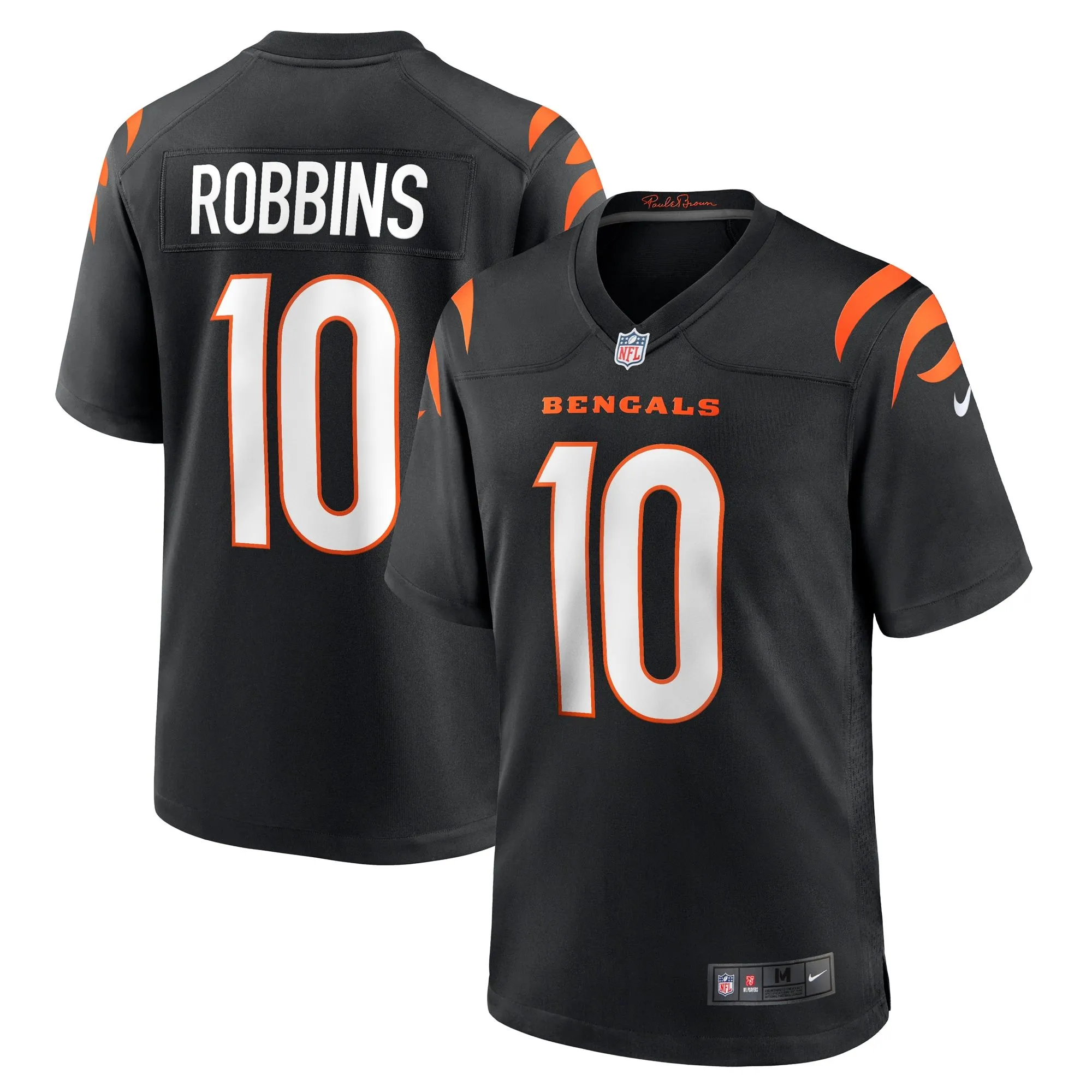 Brad Robbins Cincinnati Bengals  Team Game Jersey -  Black