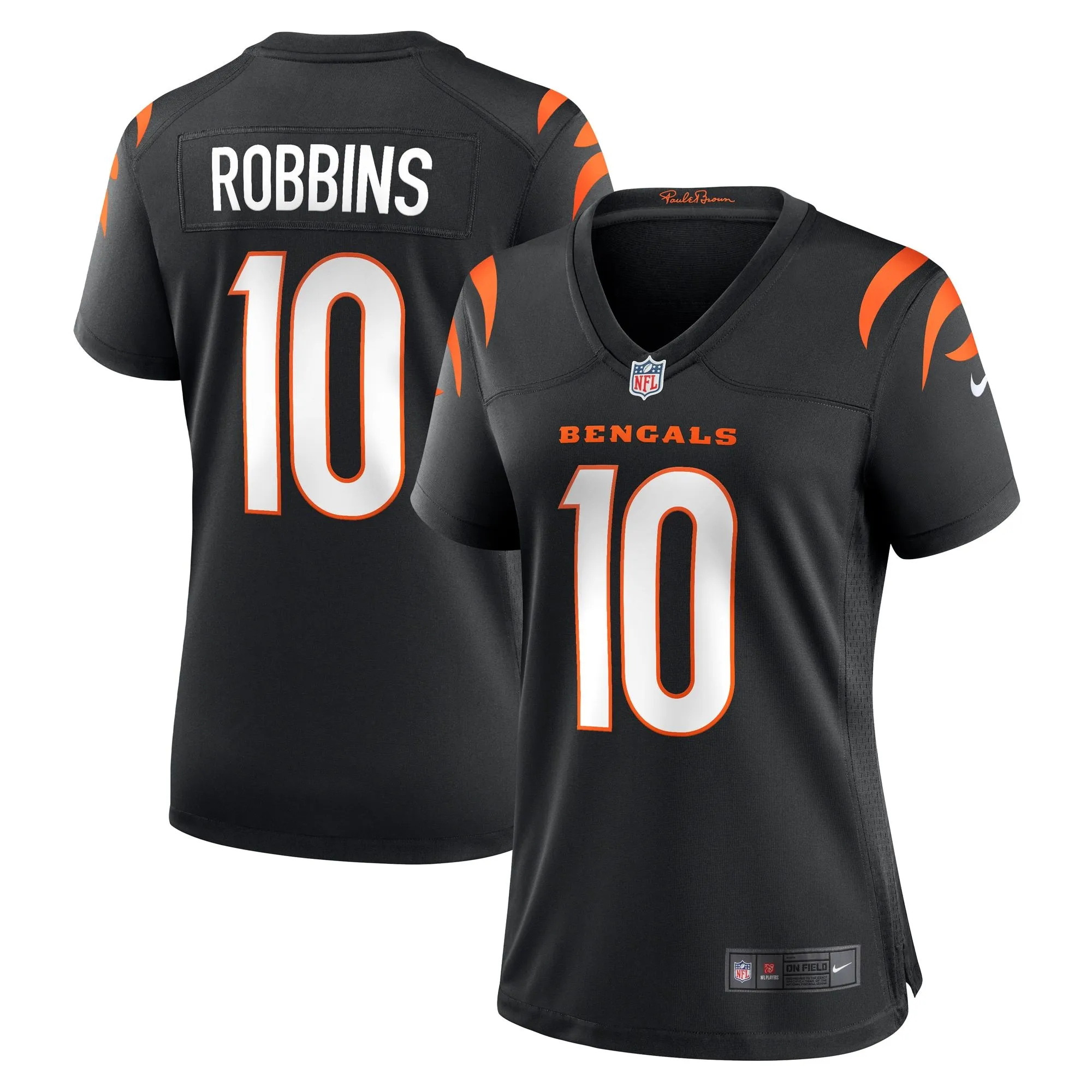 Brad Robbins Cincinnati Bengals  Women's Team Game Jersey -  Black