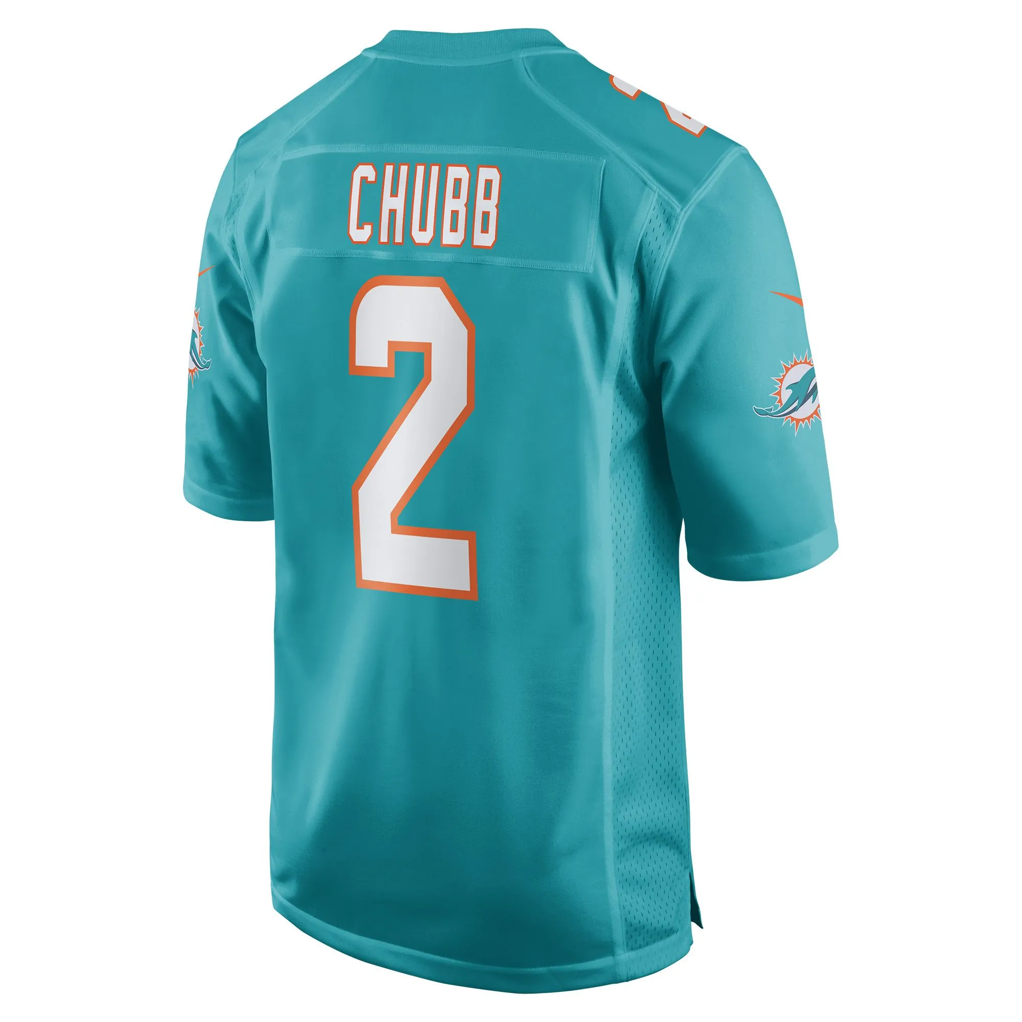 Bradley Chubb Miami Dolphins  Game Player Jersey - Aqua