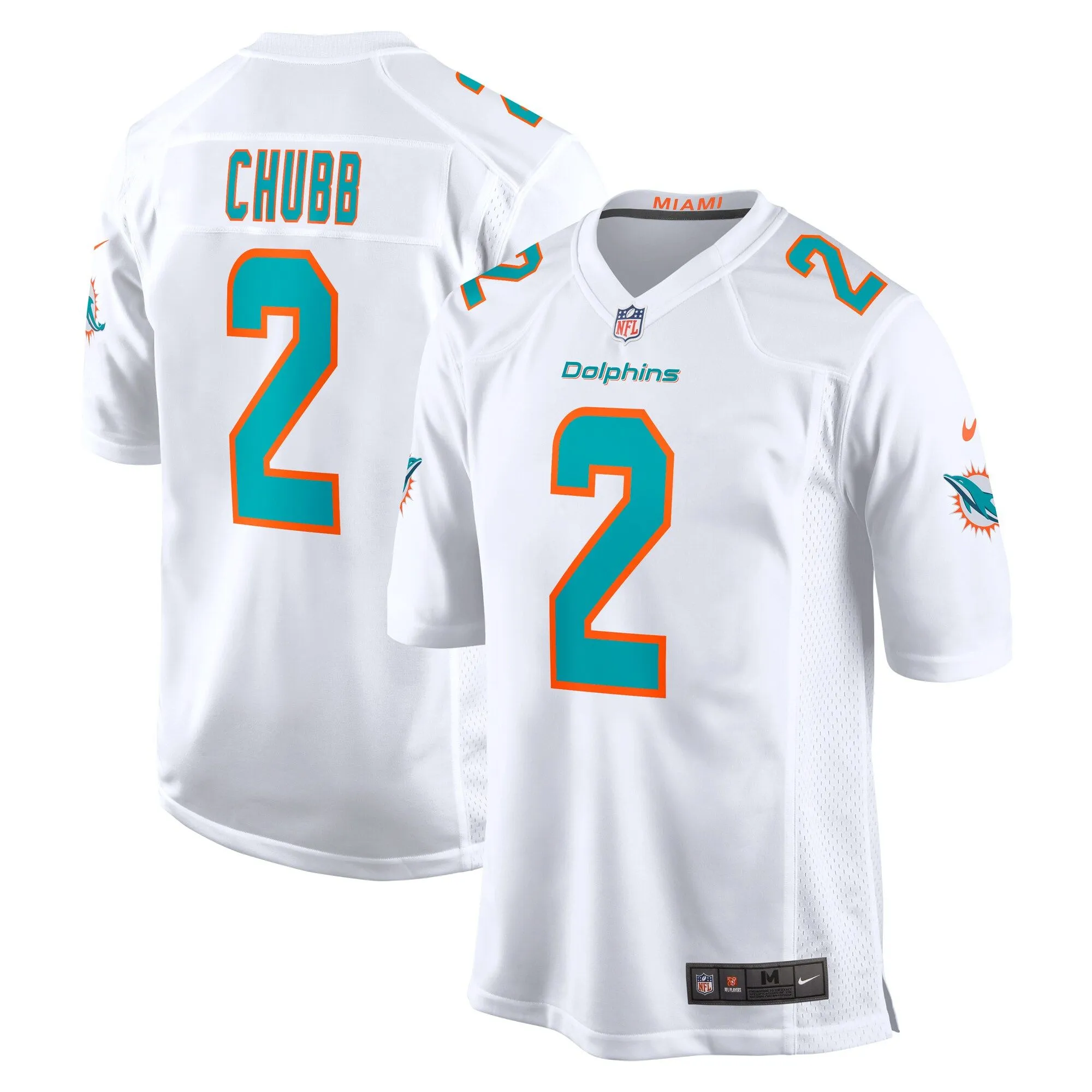 Bradley Chubb Miami Dolphins  Game Player Jersey - White