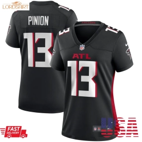 Bradley Pinion Atlanta Falcons  Women's Game Player Jersey   Black