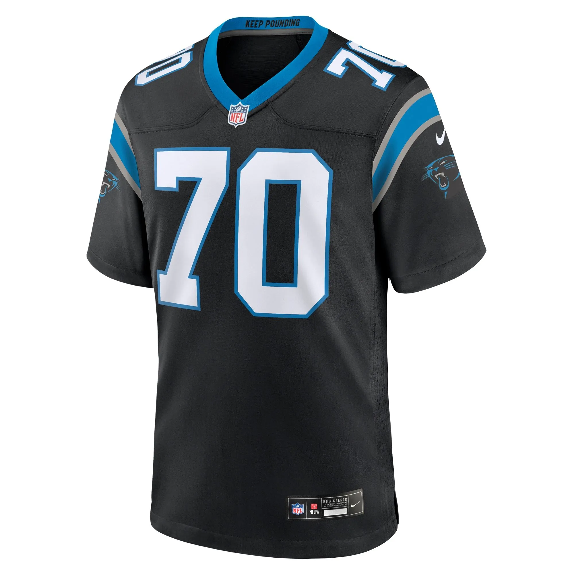 Brady Christensen Carolina Panthers  Team Game Jersey - Black