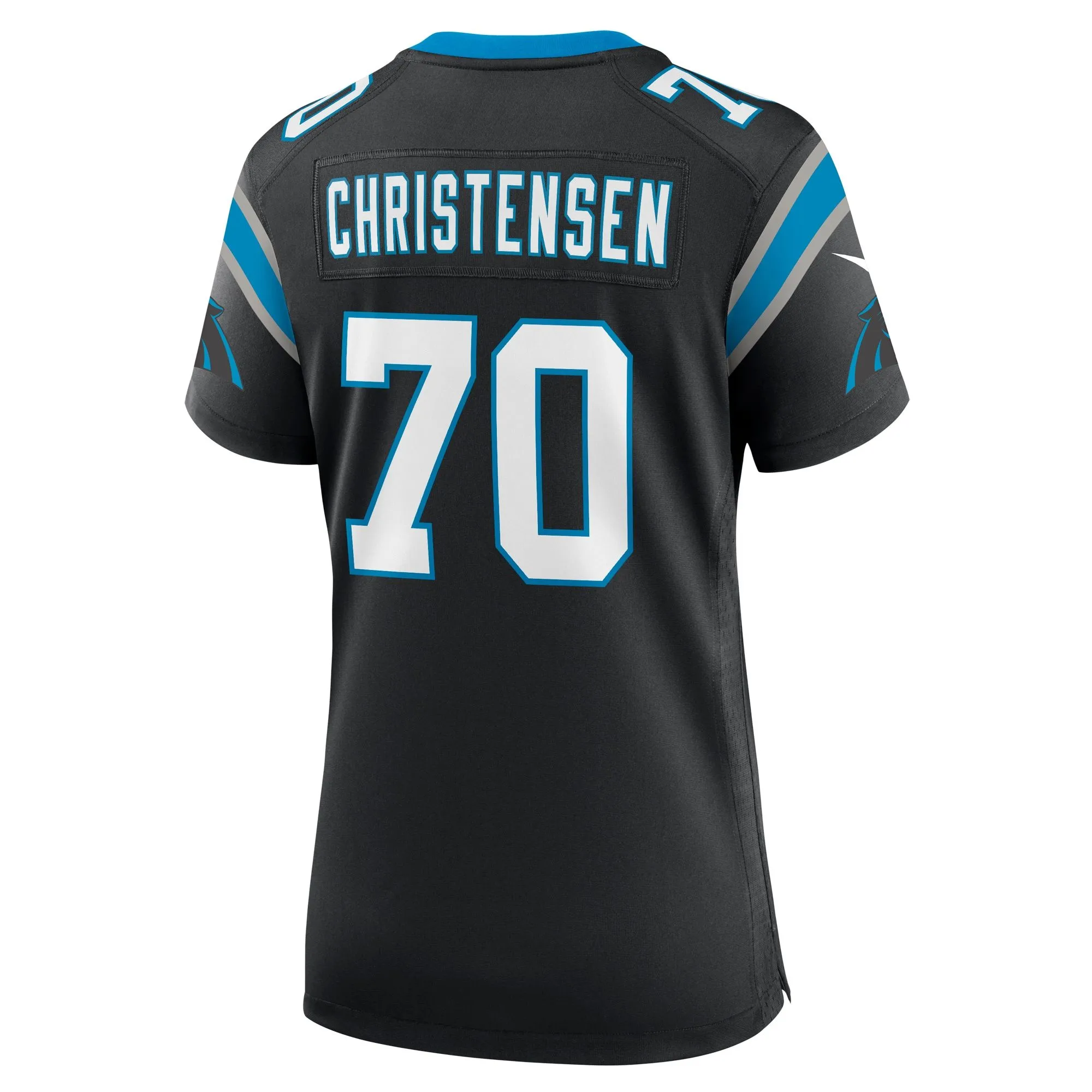 Brady Christensen Carolina Panthers  Women's Team Game Jersey - Black