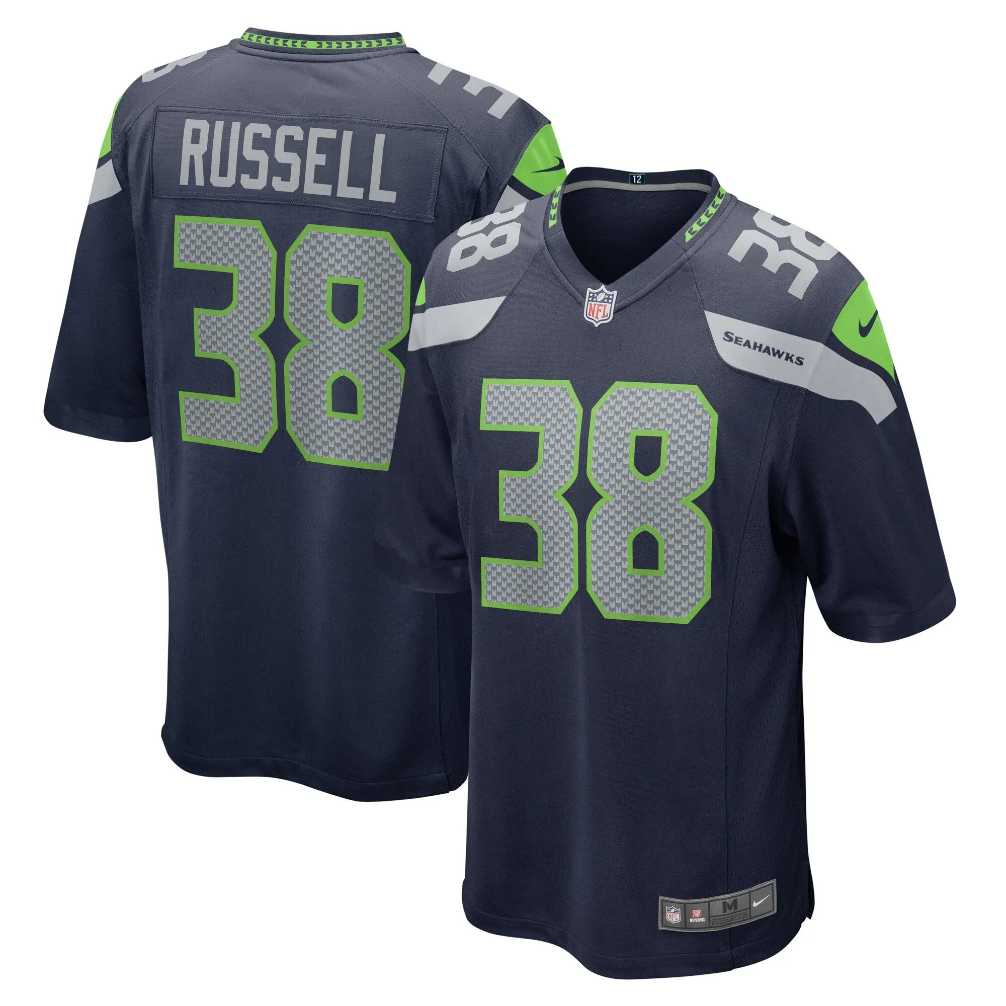 Brady Russell Seattle Seahawks  Game Jersey - College Navy