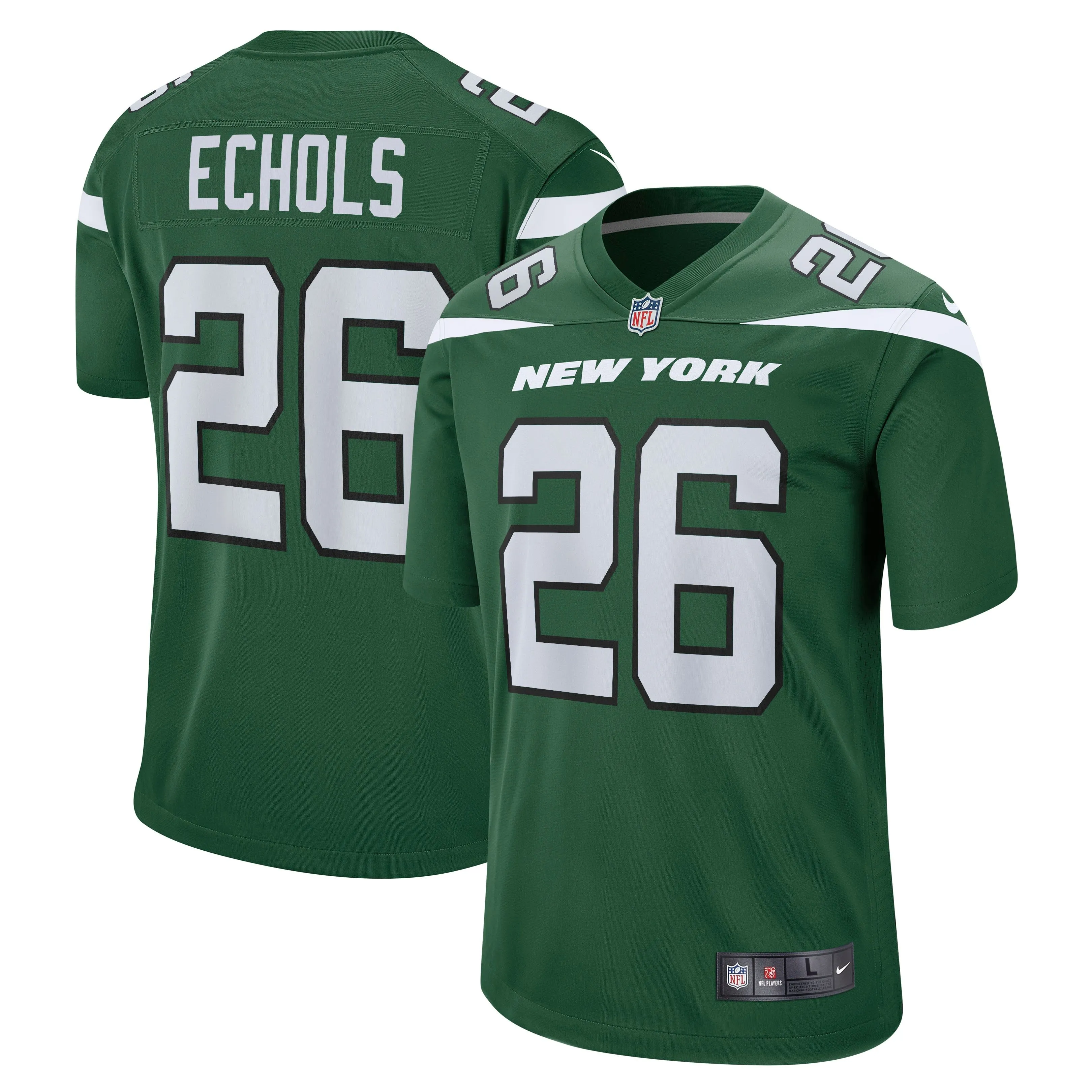 Brandin Echols New York Jets  Game Jersey - Gotham Green