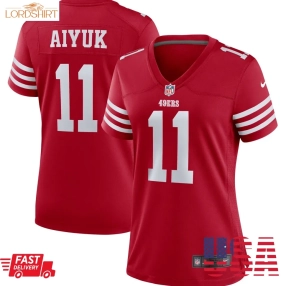 Brandon Aiyuk San Francisco 49Ers  Women's Player Jersey   Scarlet