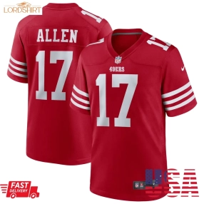 Brandon Allen San Francisco 49Ers   Game Jersey    Scarlet