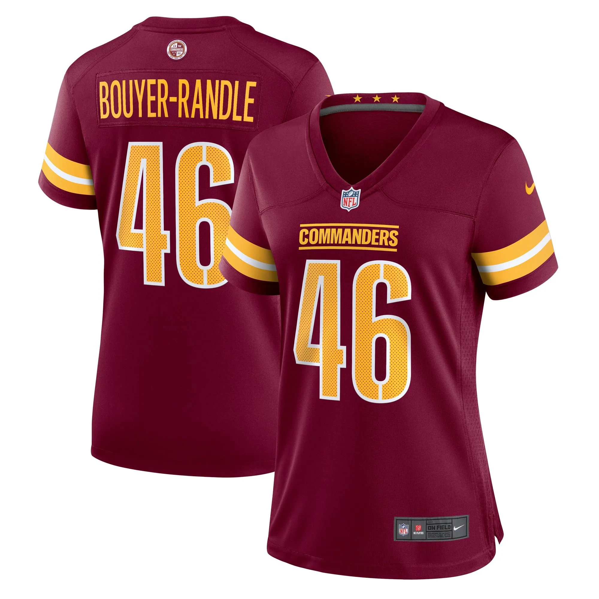 Brandon Bouyer-Randle Washington Commanders  Women's Game Jersey - Burgundy